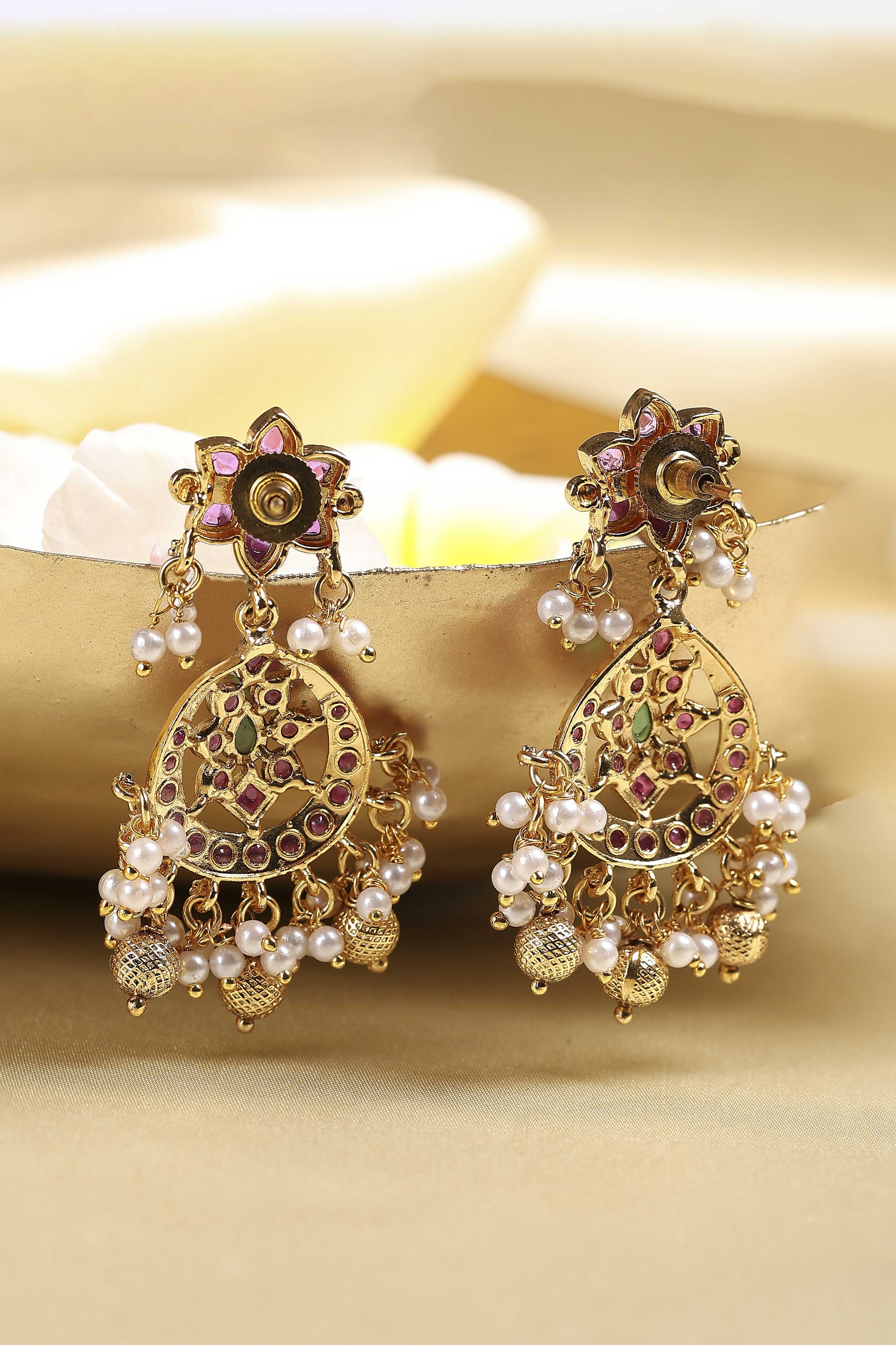 Multicolour Textured Earrings image number 2