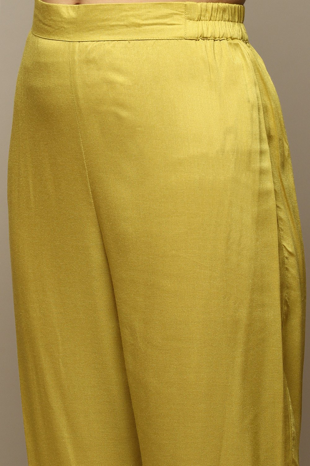 Ivory Cotton Blend Layered Kurta Suit Set image number 4
