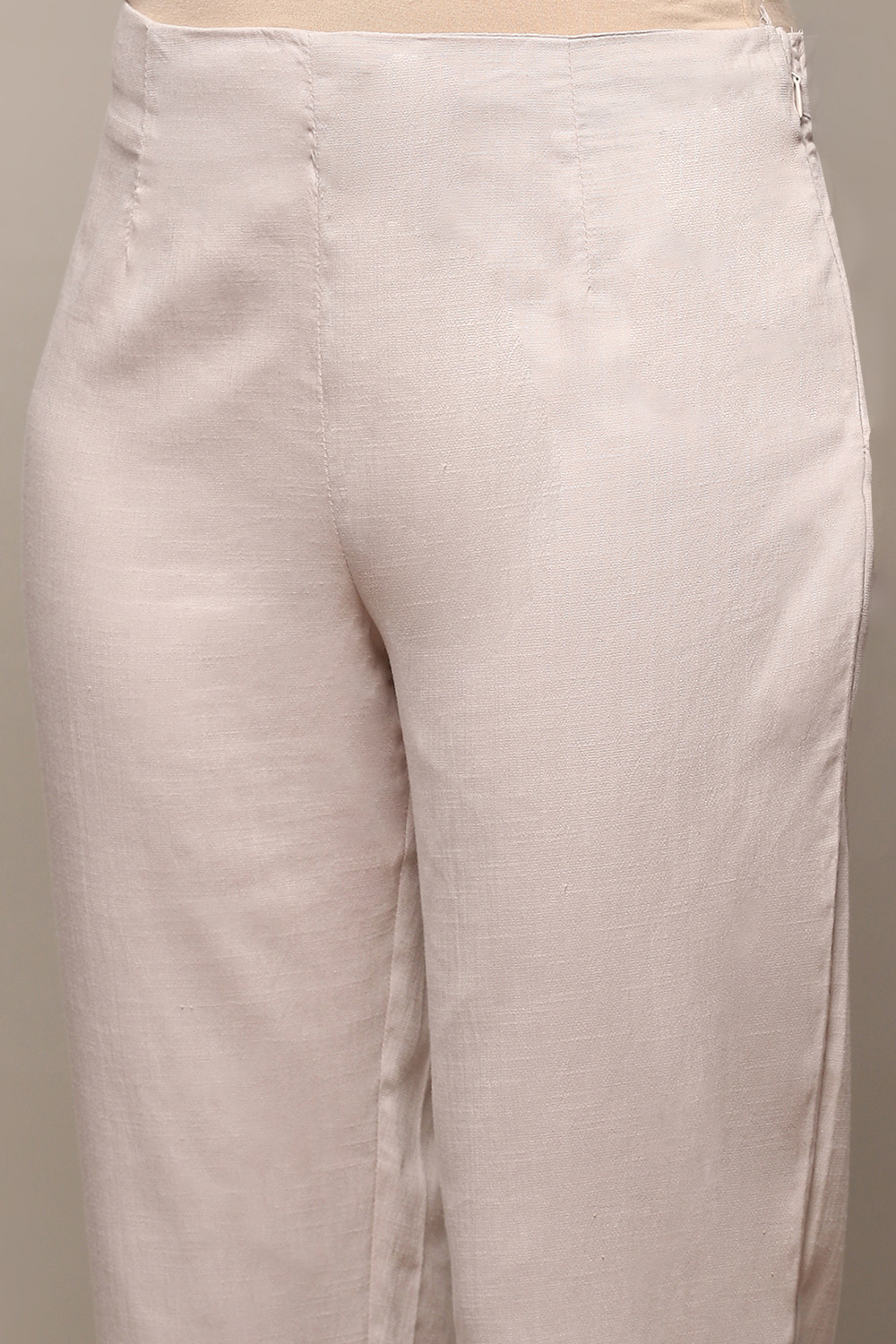 Grey Viscose Blend Pant image number 1