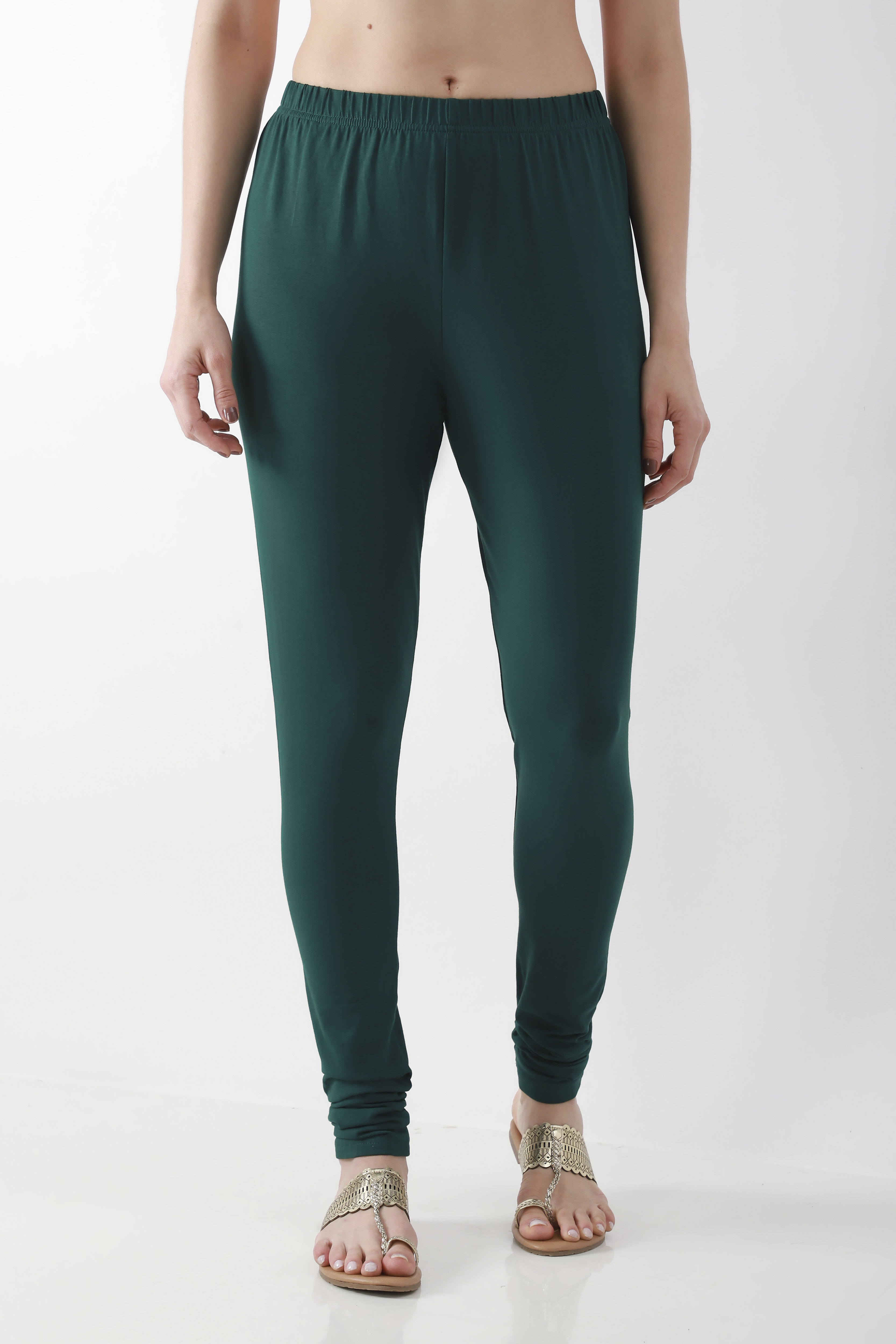 Pink Cotton Lycra Churidar image number 4