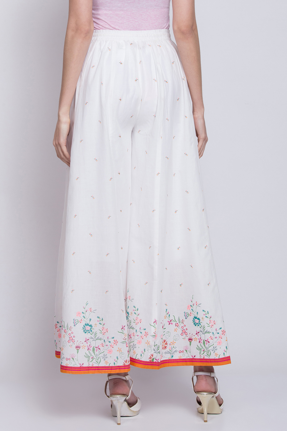White Cotton Palazzo image number 4
