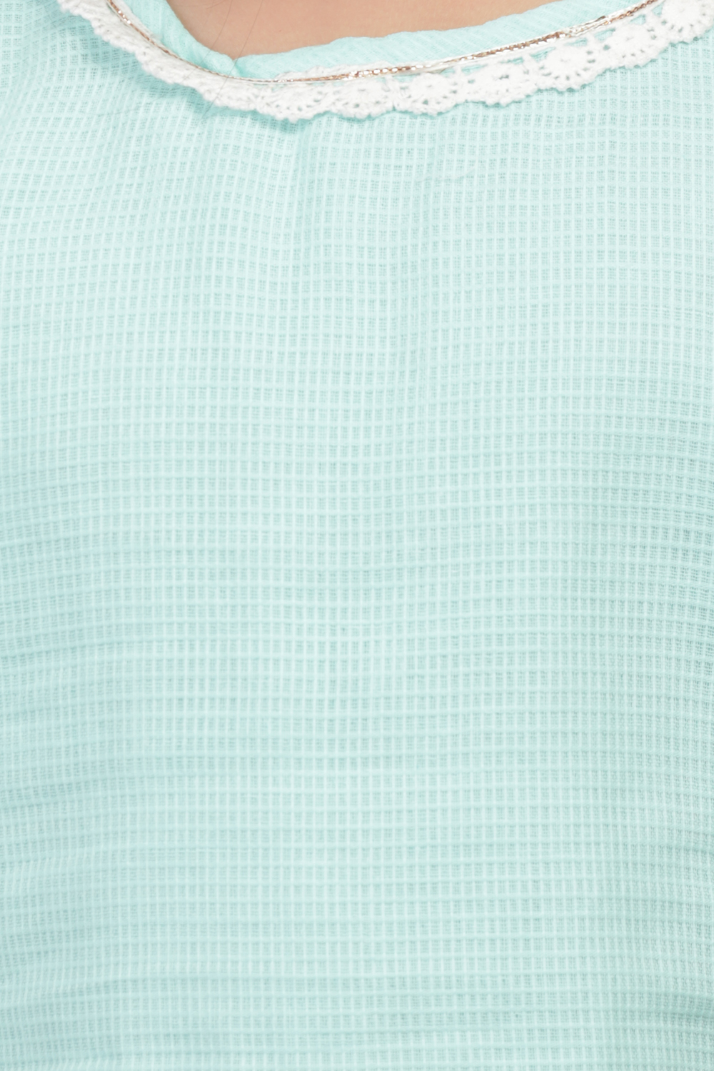 Turquoise Straight Cotton Kurta Salwar Suit Set image number 1
