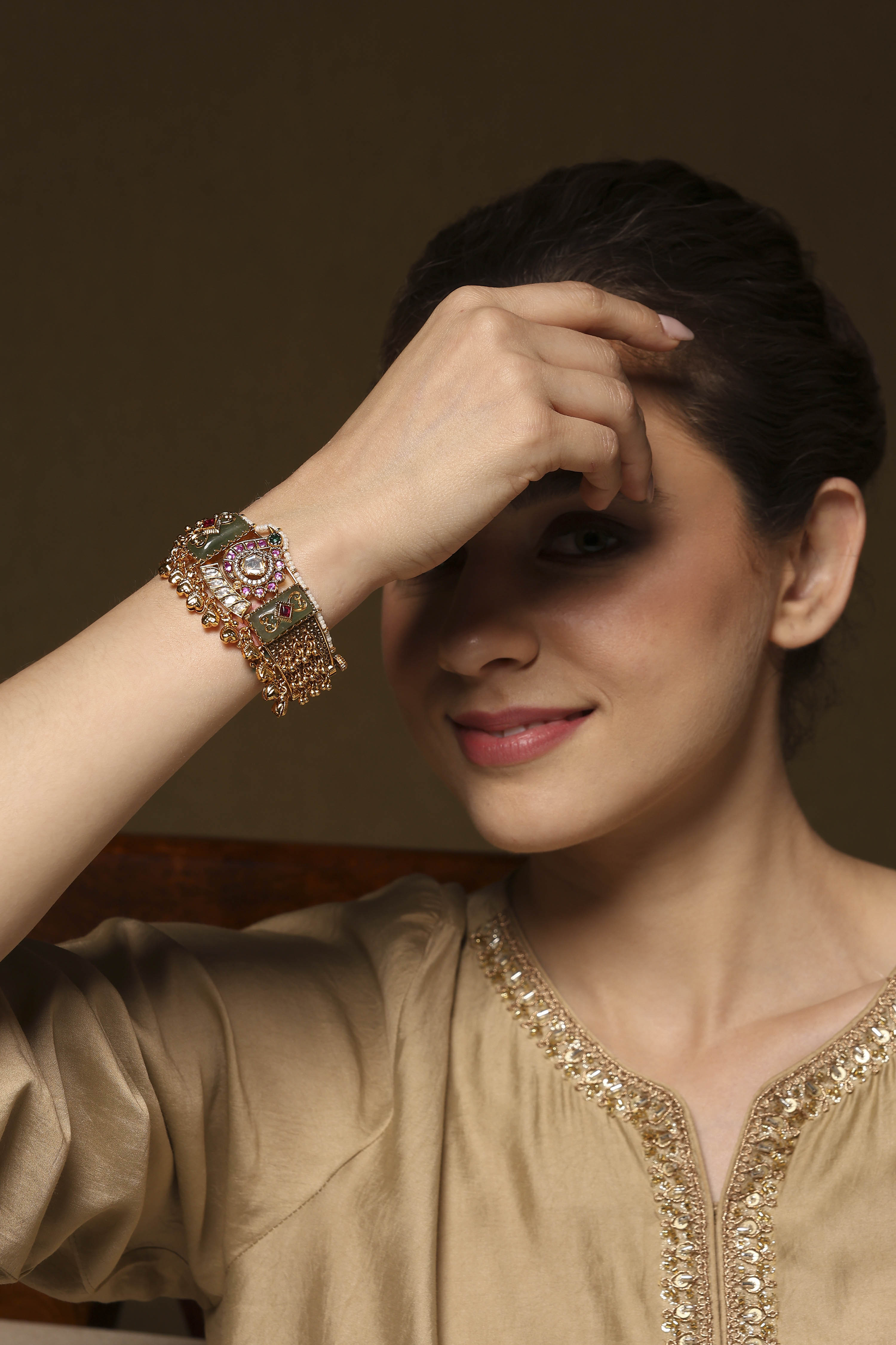 Multicolor Brass Bracelet image number 3