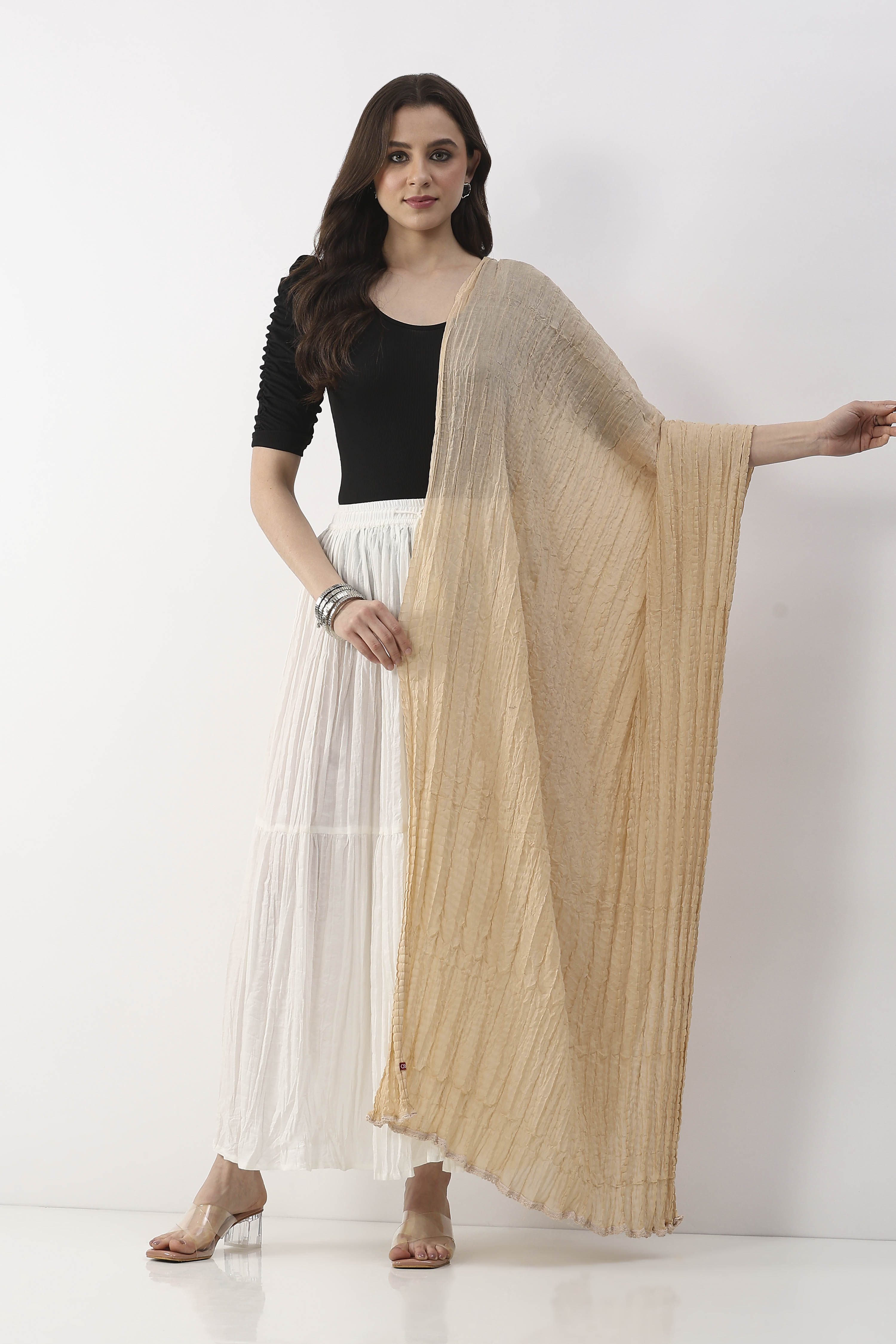Beige  Na Dupatta image number 0