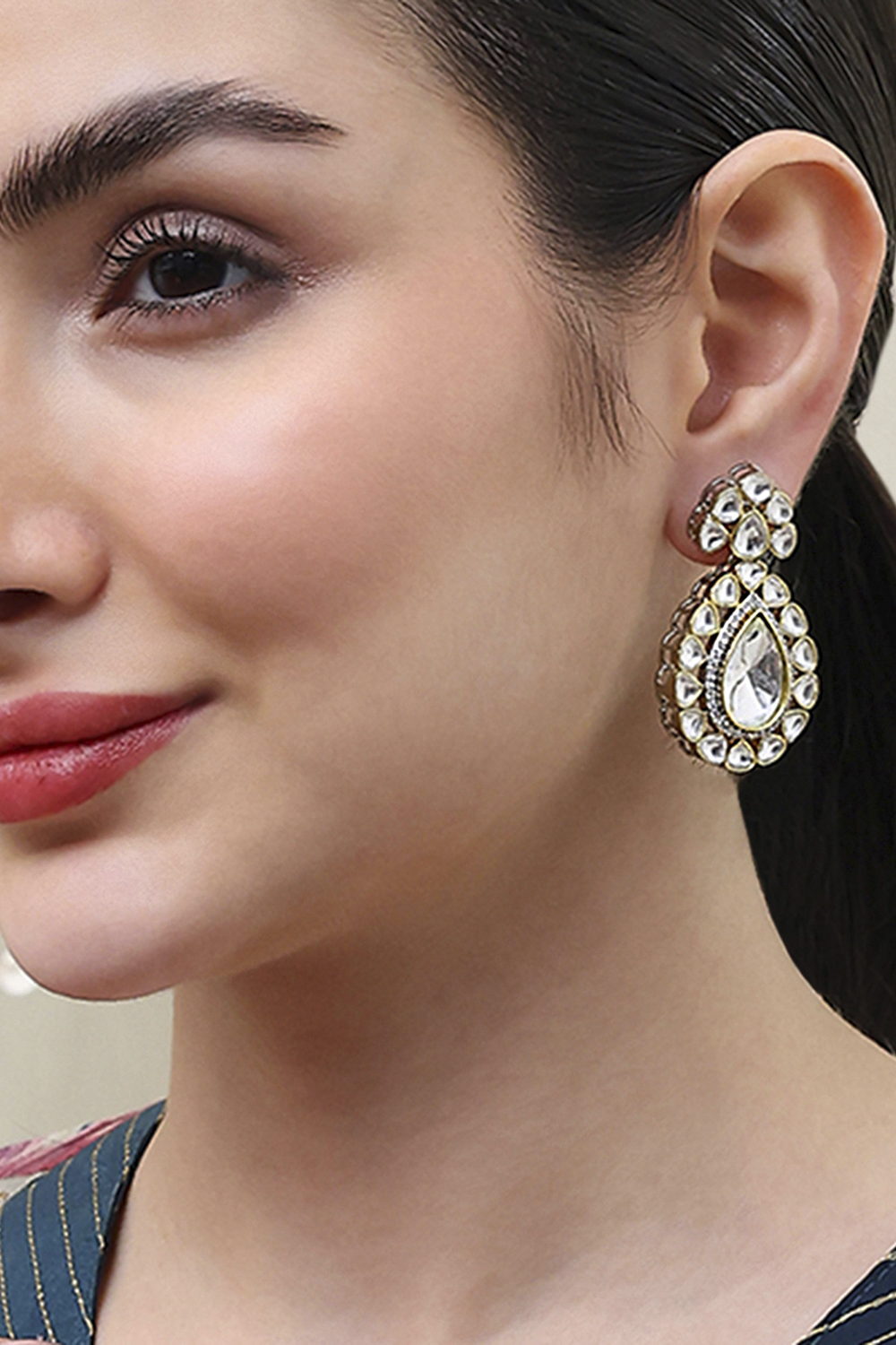 Silver Brass Drop & Danglers image number 1