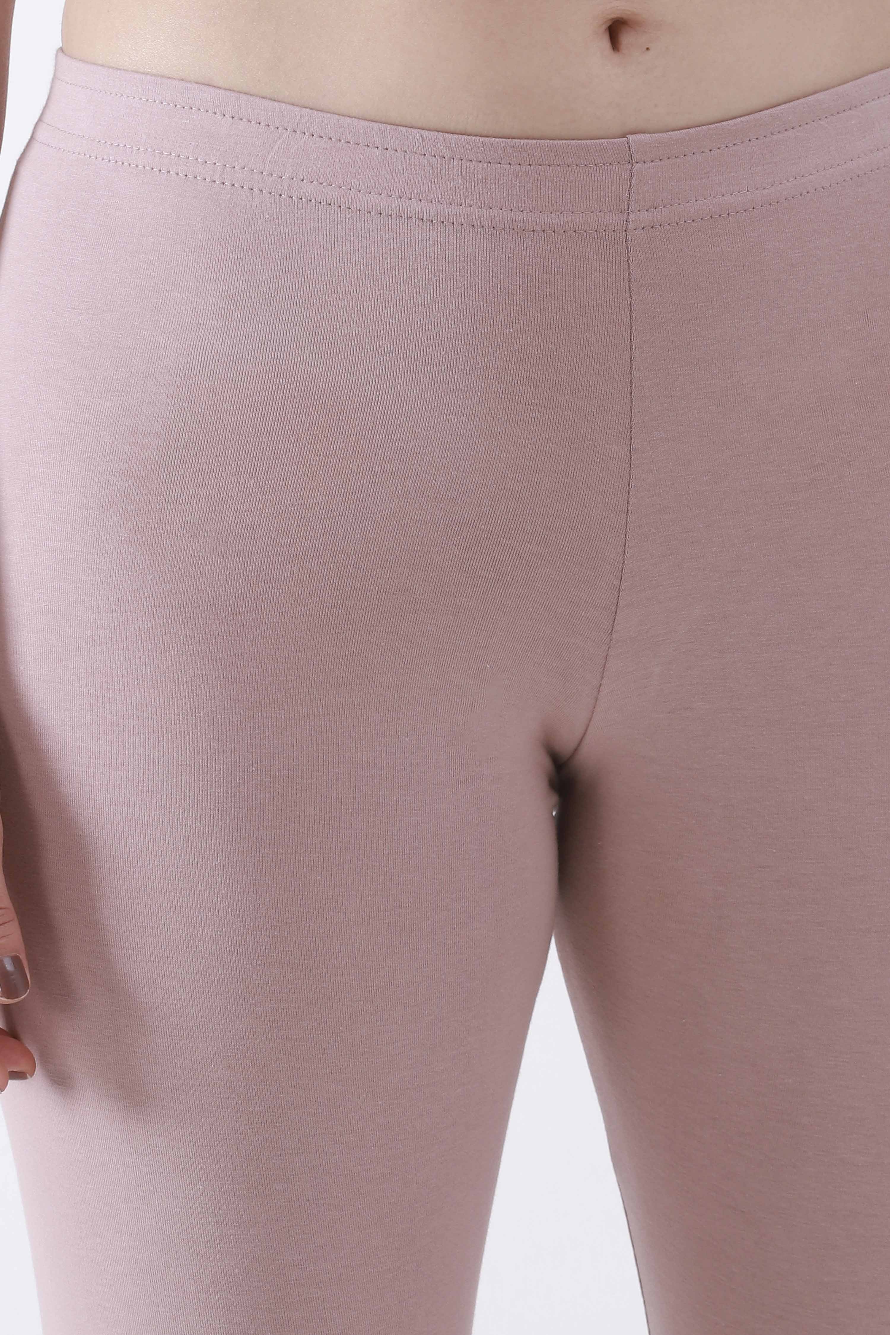 Camel Cotton Lycra Leggings image number 1