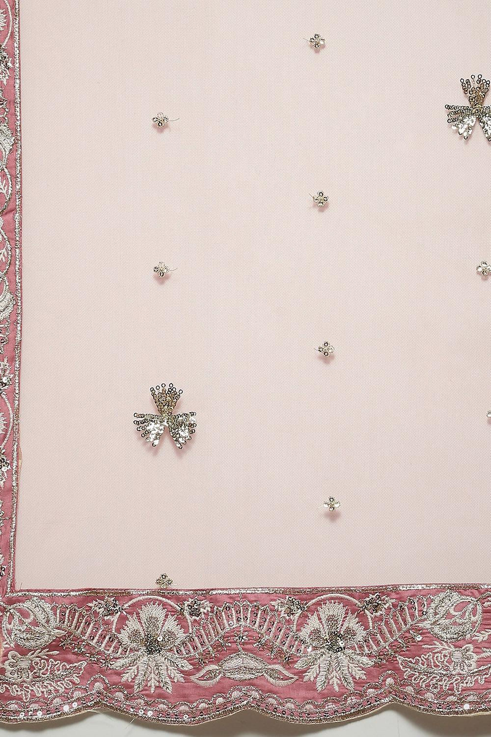 Pink Viscose Embroidered Lehenga Set image number 2