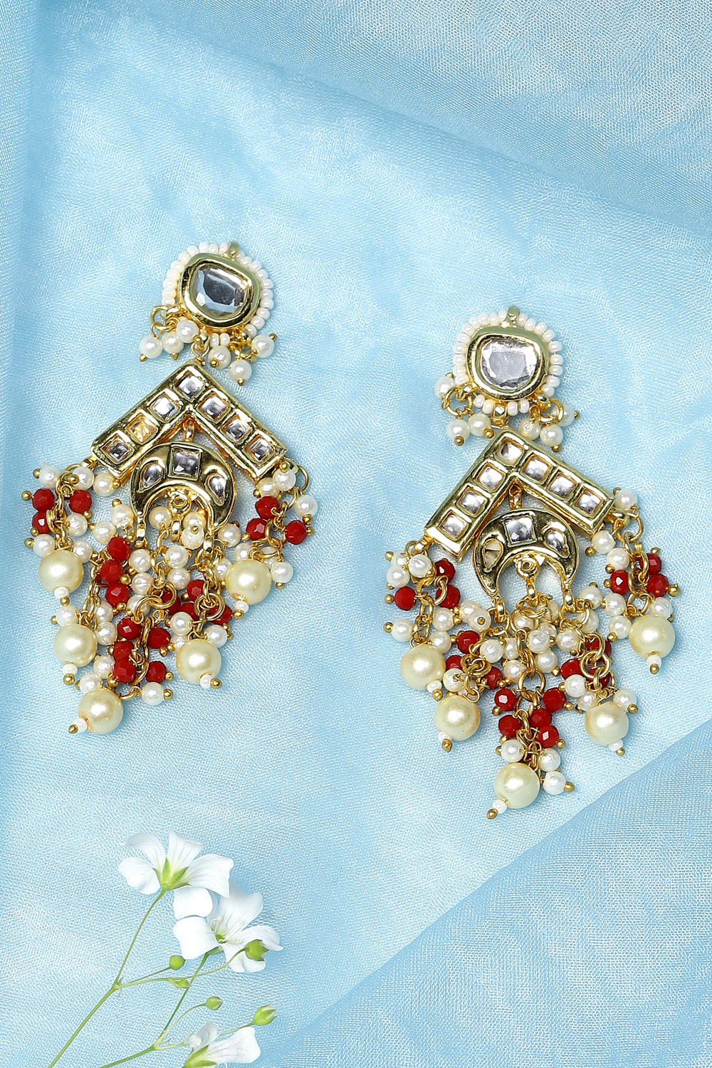 Red Drop Earrings image number 0
