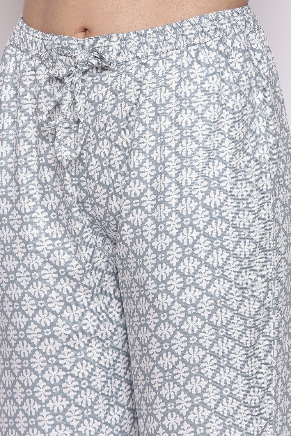 Dark Pink Cotton Printed Loungewear Set image number 1