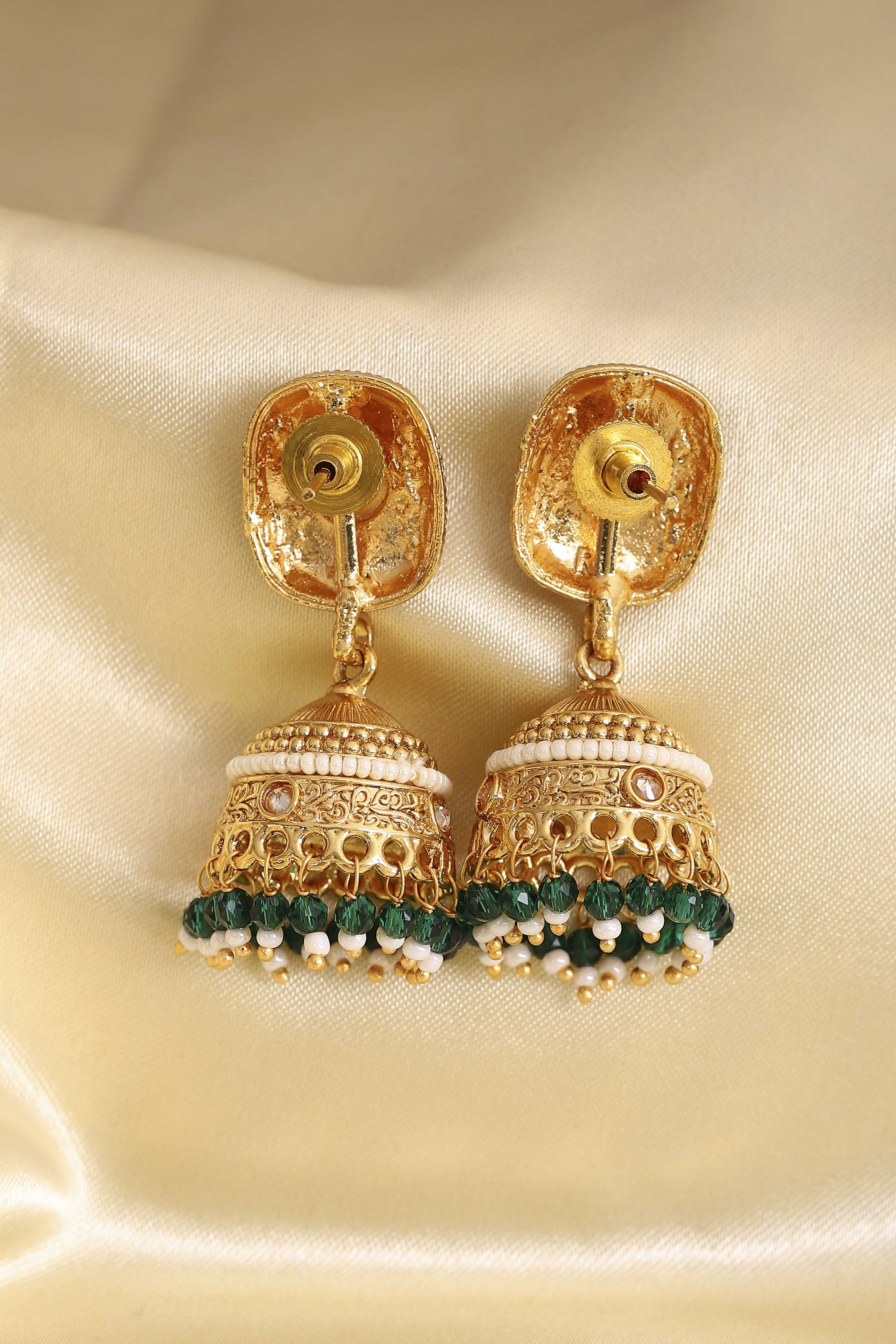 Red Alloy Jhumka image number 2