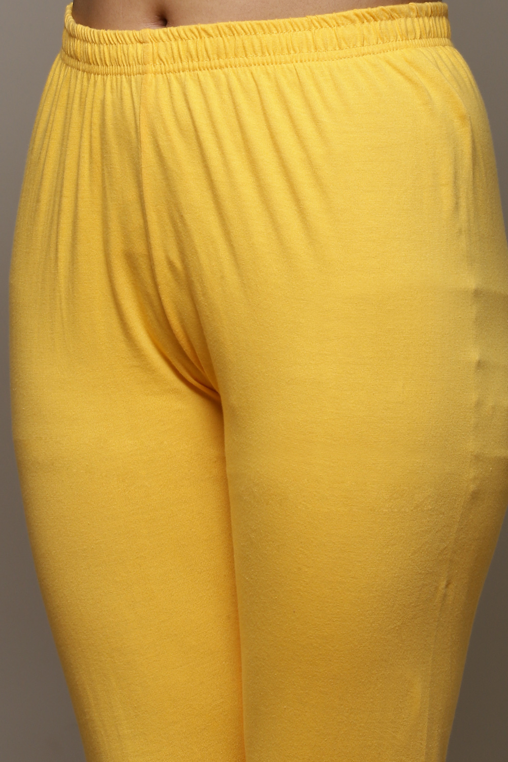 Yellow Cotton Anarkali Suit image number 2