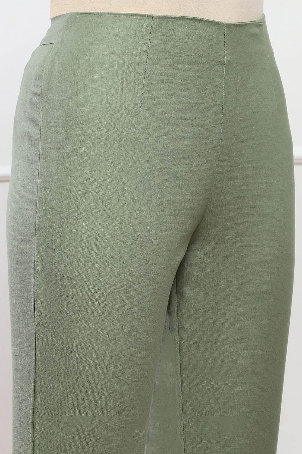 Green Bay Cotton Blend Solid Pant image number 1