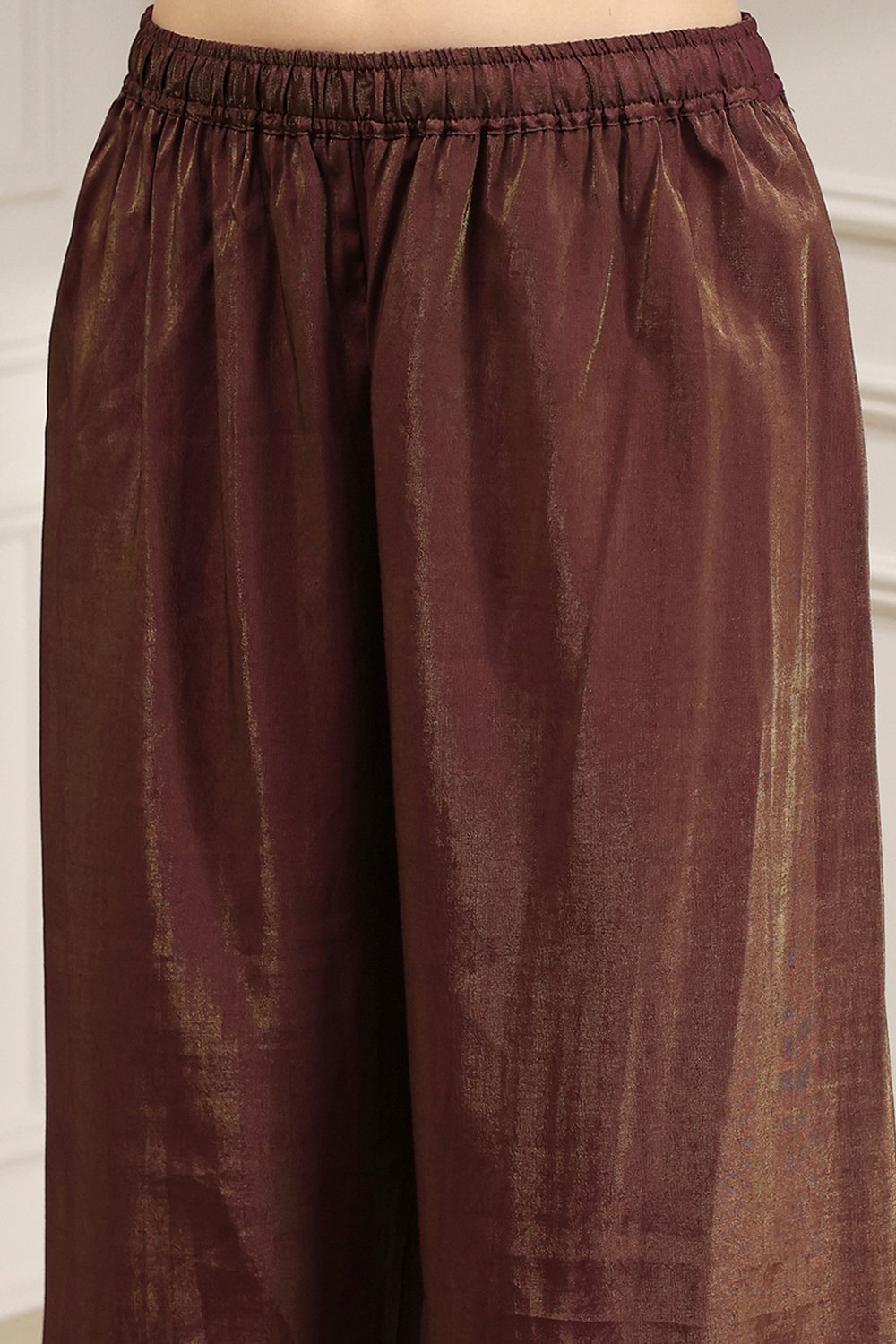 Green Viscose Rayon Straight Solid Suit Set image number 2