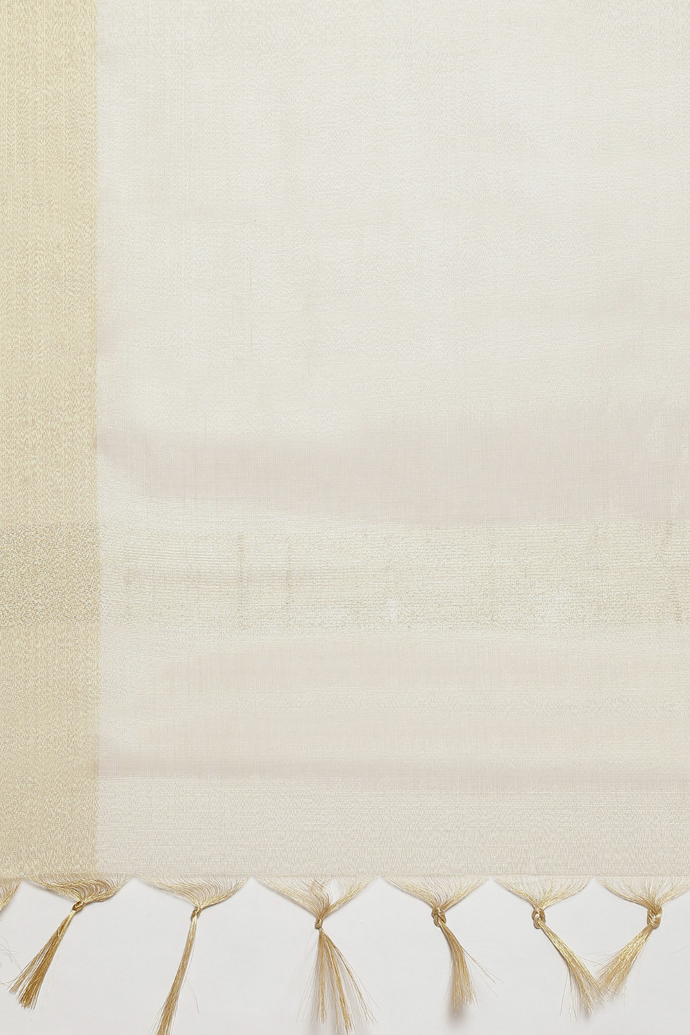 White Silk Chanderi Easy Stitch Suit Set image number 3