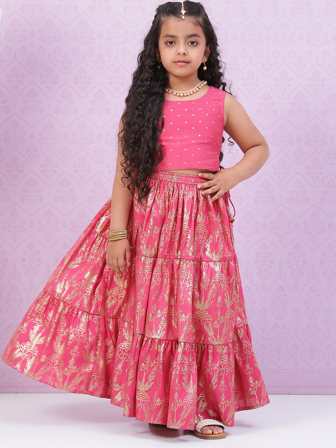 Blue Art Silk Lehenga Set image number 0