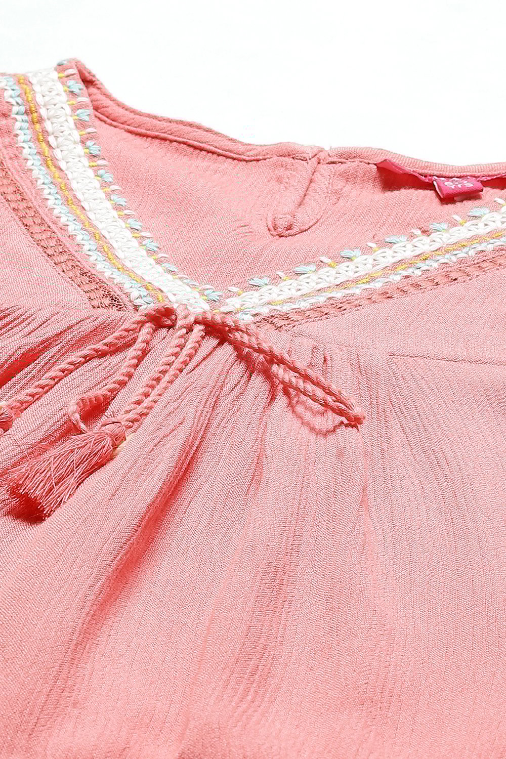 Yellow Straight Viscose Top image number 1