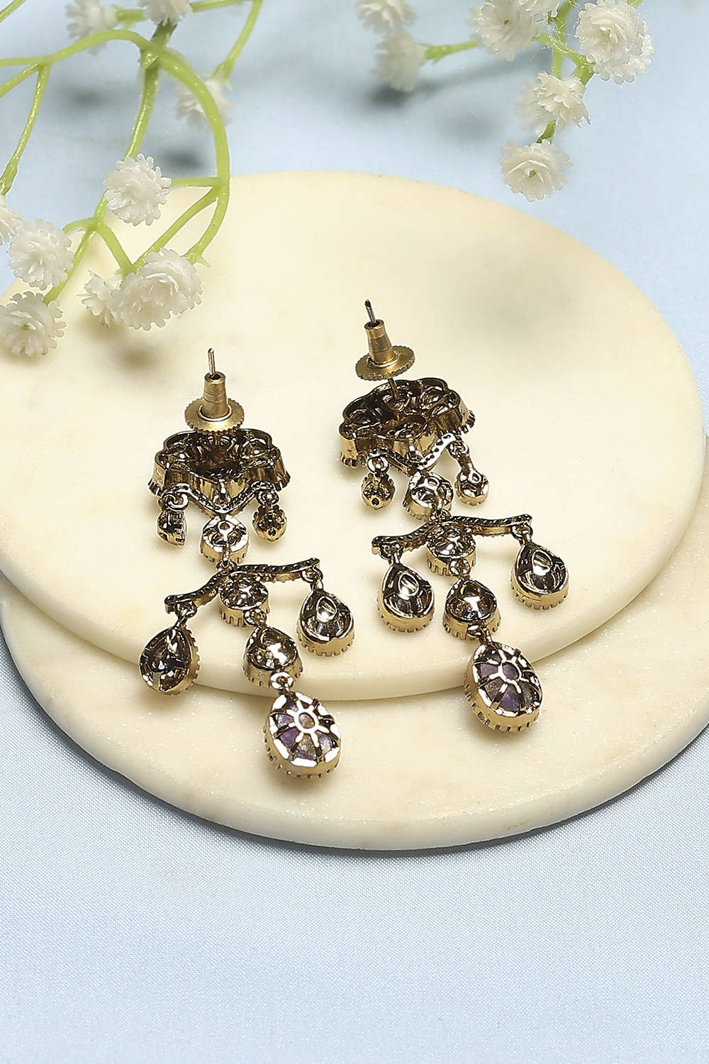 Purple Brass Drop & Danglers image number 2