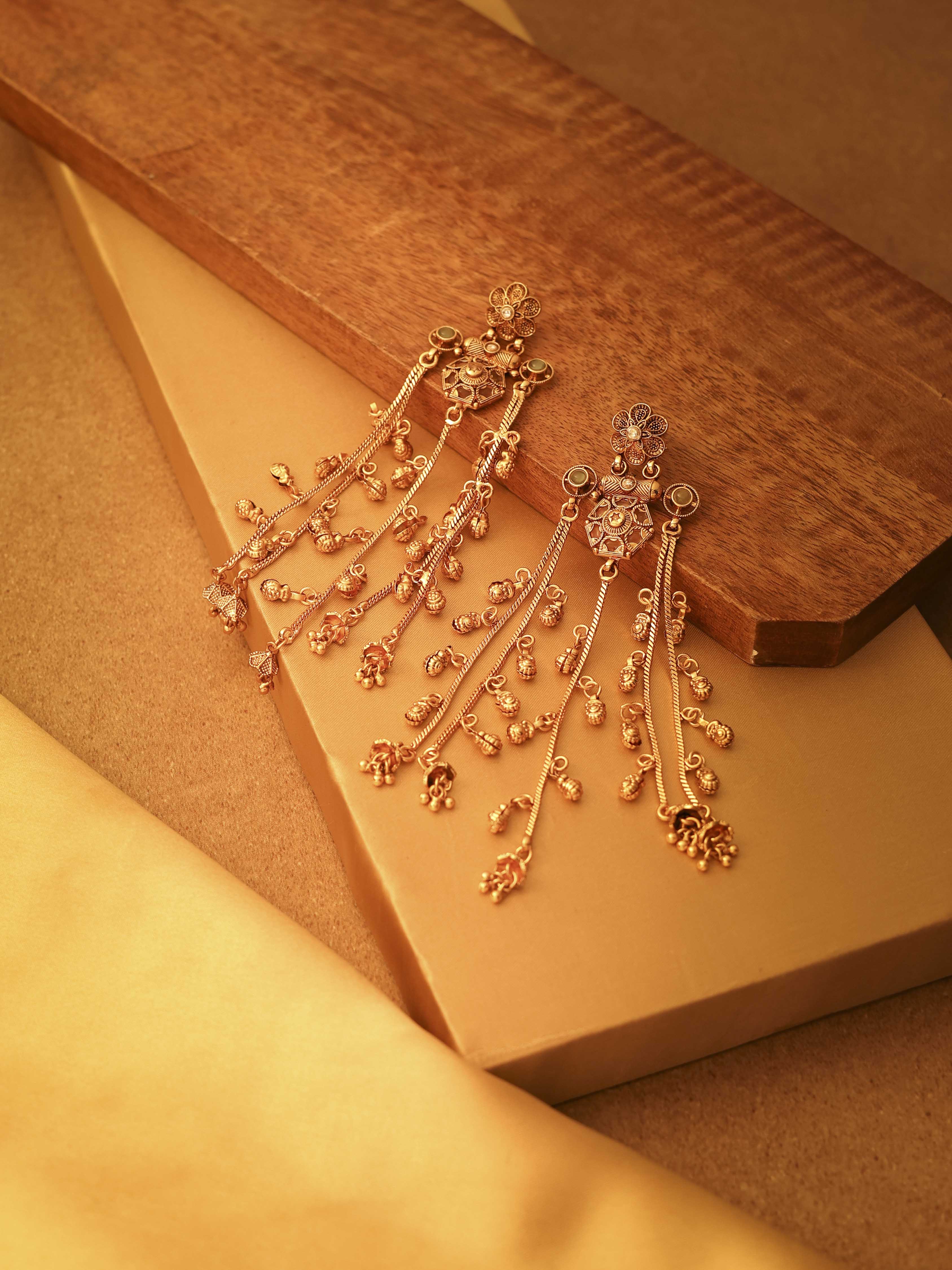 Gold Brass Drop & Danglers image number 0