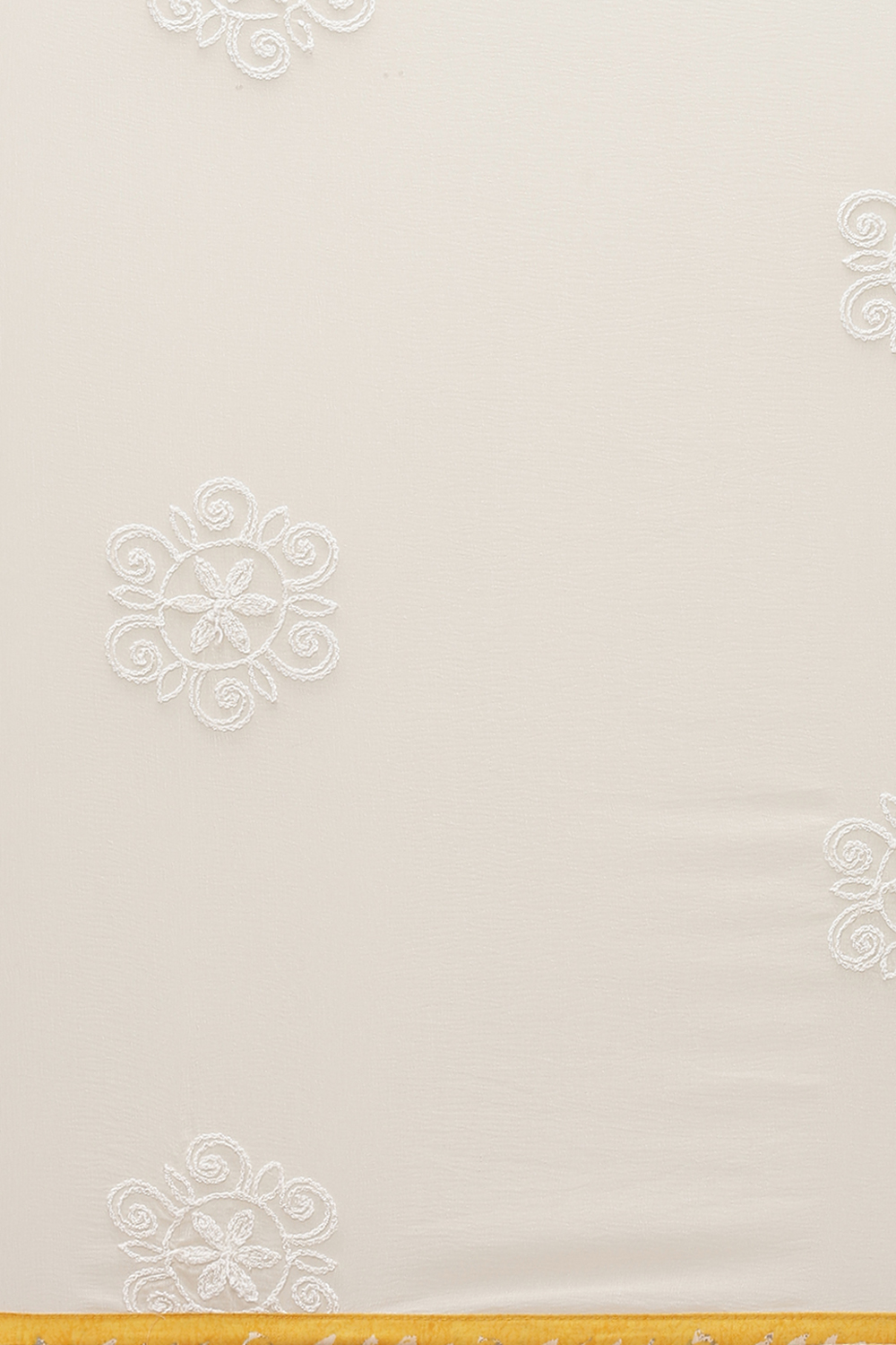 Yellow Cotton Unstitched Suit Set image number 3