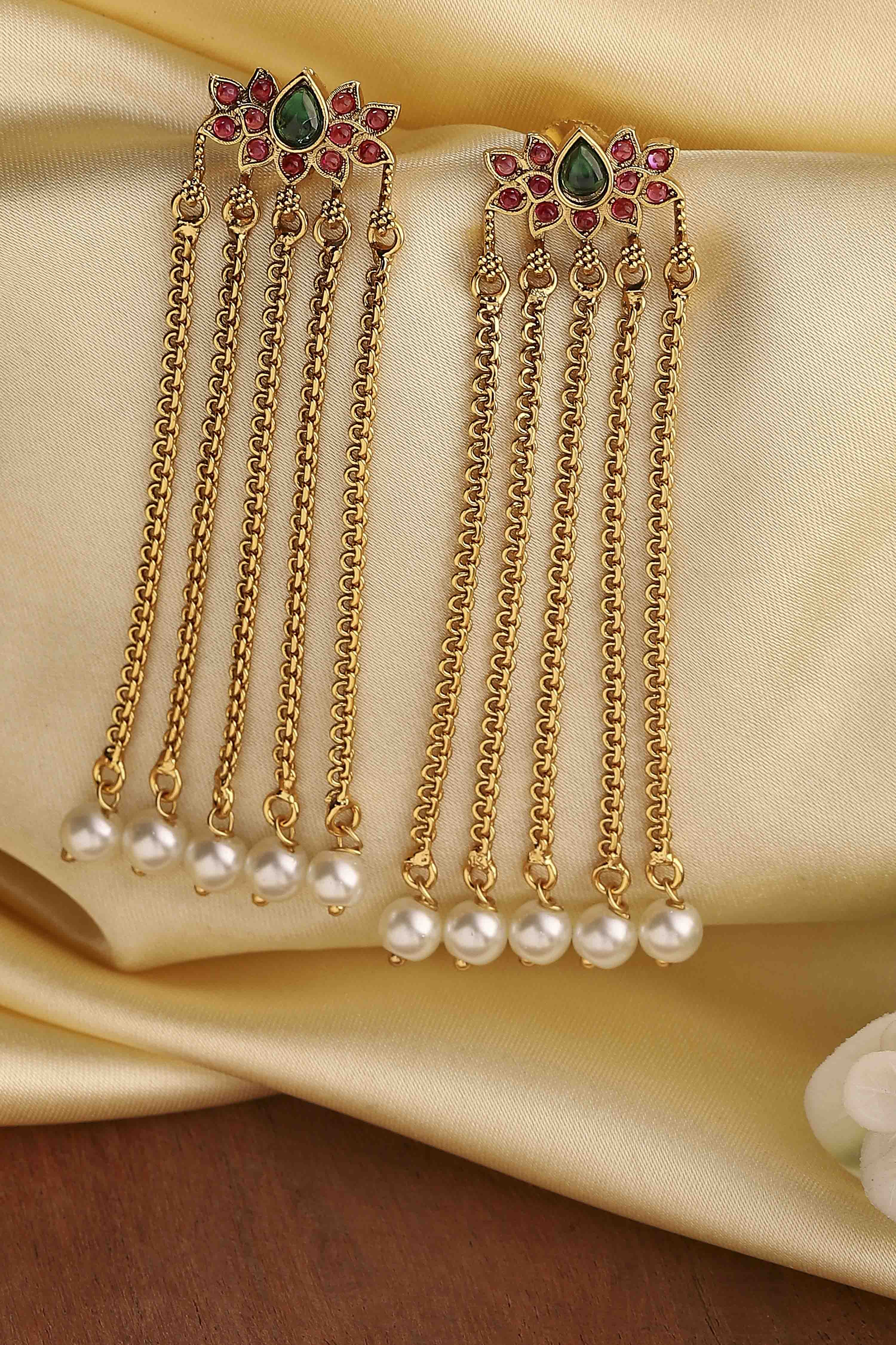 Multi Brass Drop & Danglers image number 0