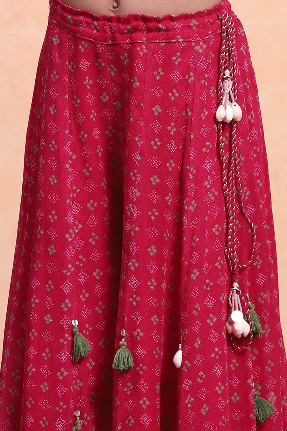 Pink Viscose Blend Straight Suit Set image number 2