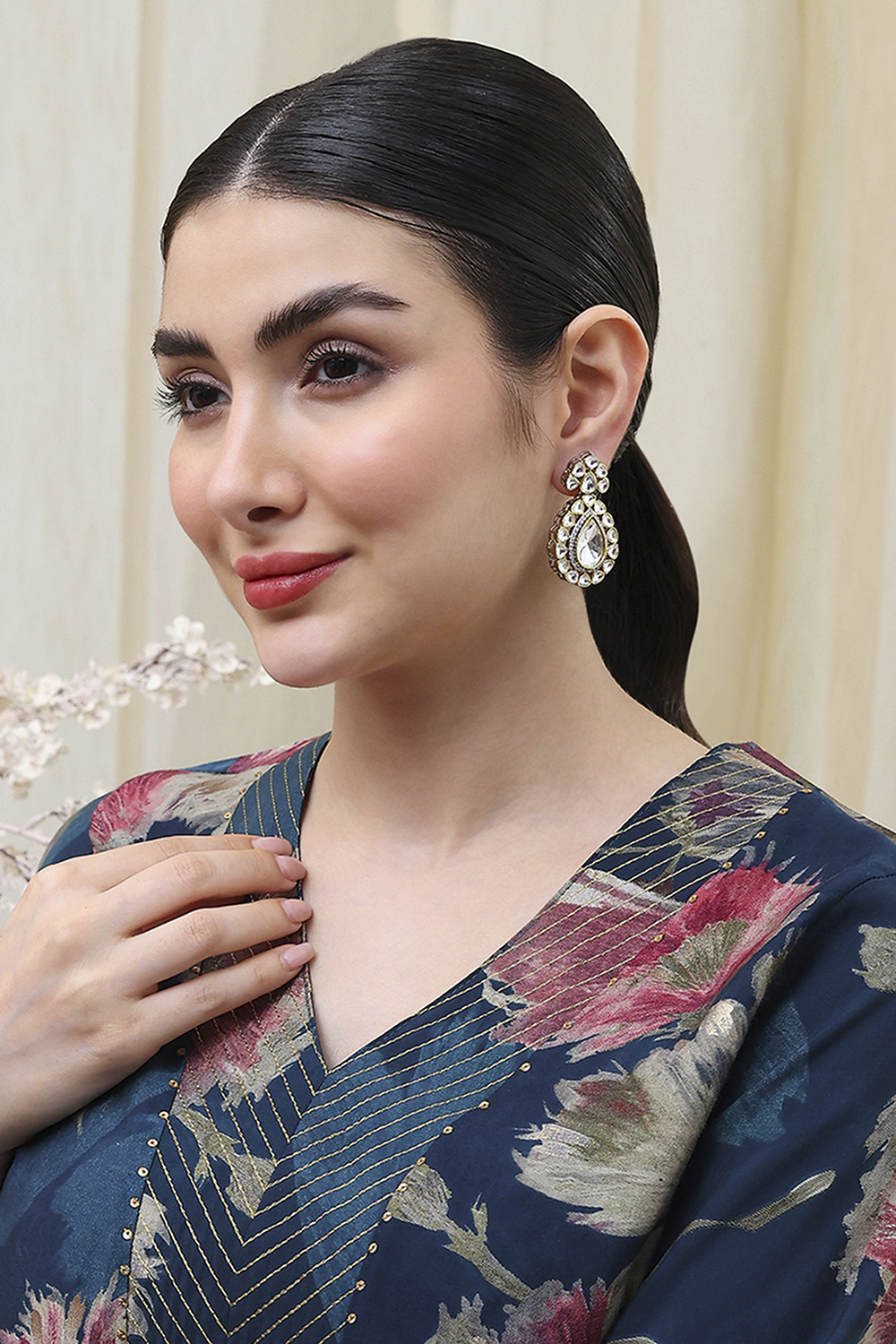 Silver Brass Drop & Danglers image number 3