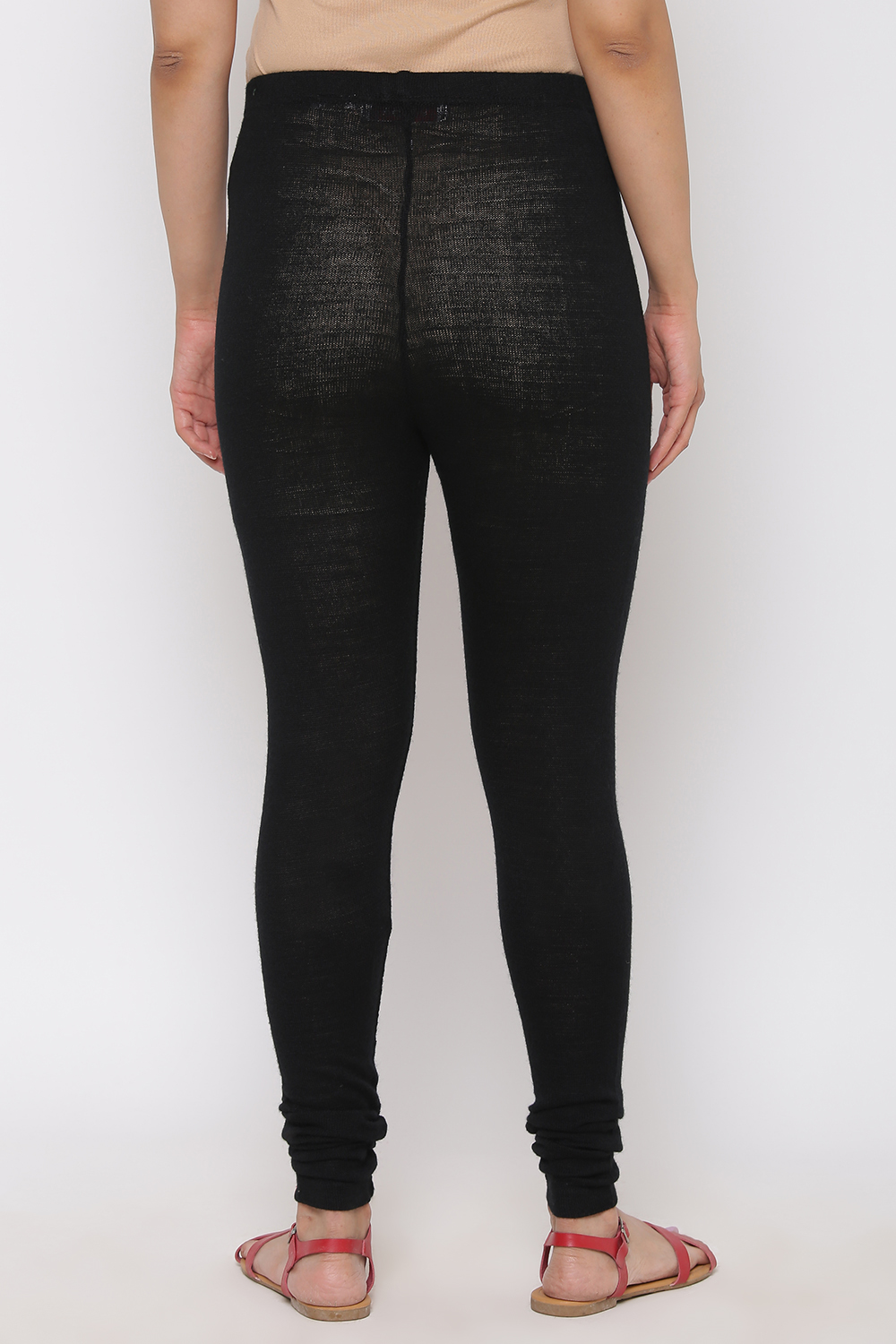 Ecru Woolen Leggings image number 4