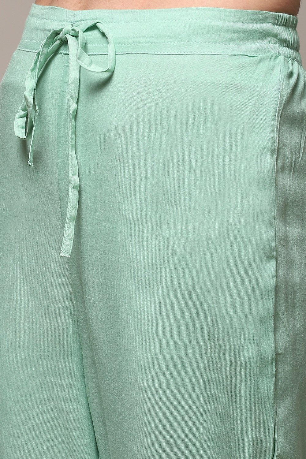 Light Blue Rayon Straight Kurta Regular Pants Suit Set image number 2