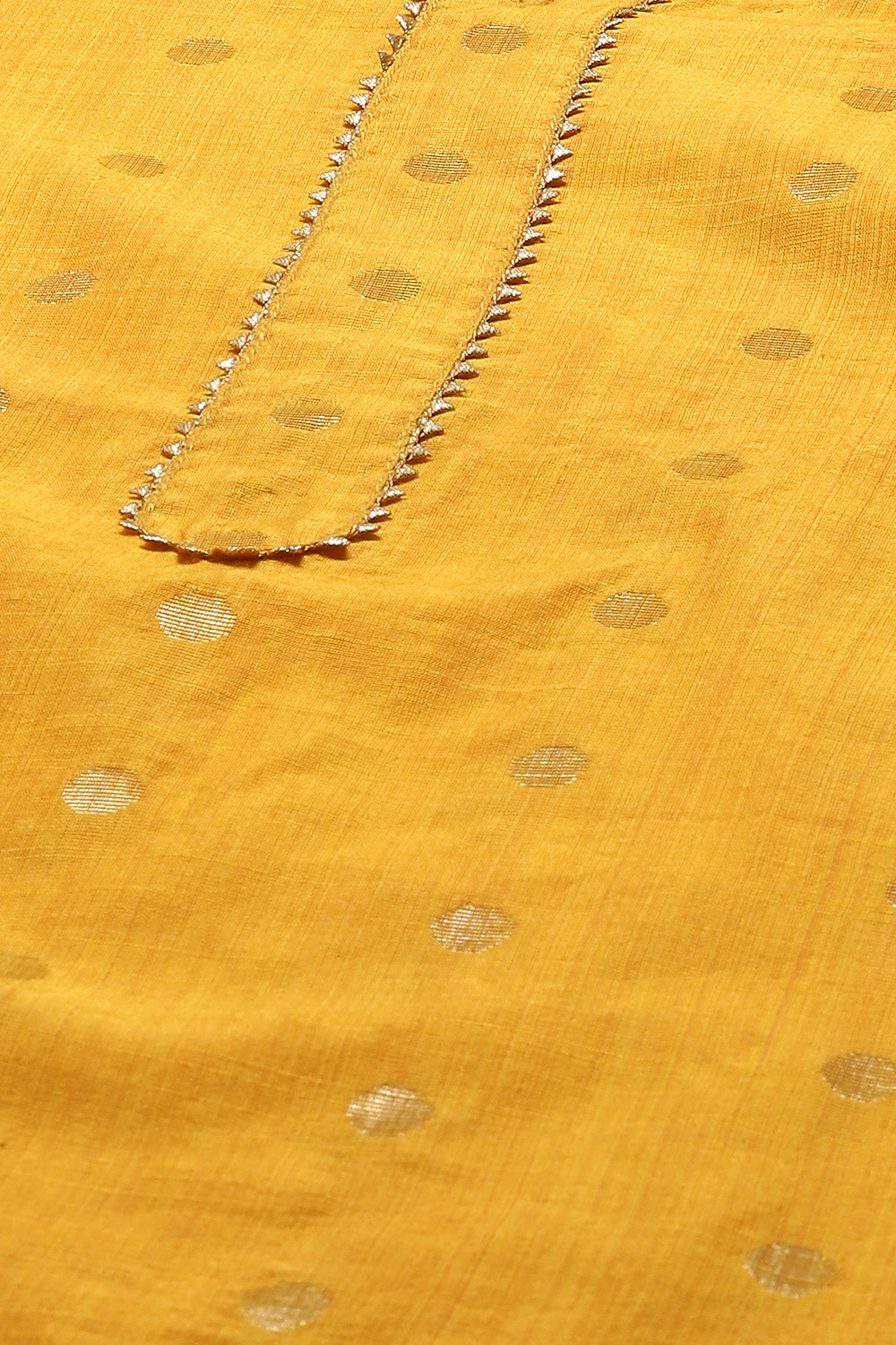 Green Cotton Unstitched Suit set image number 2