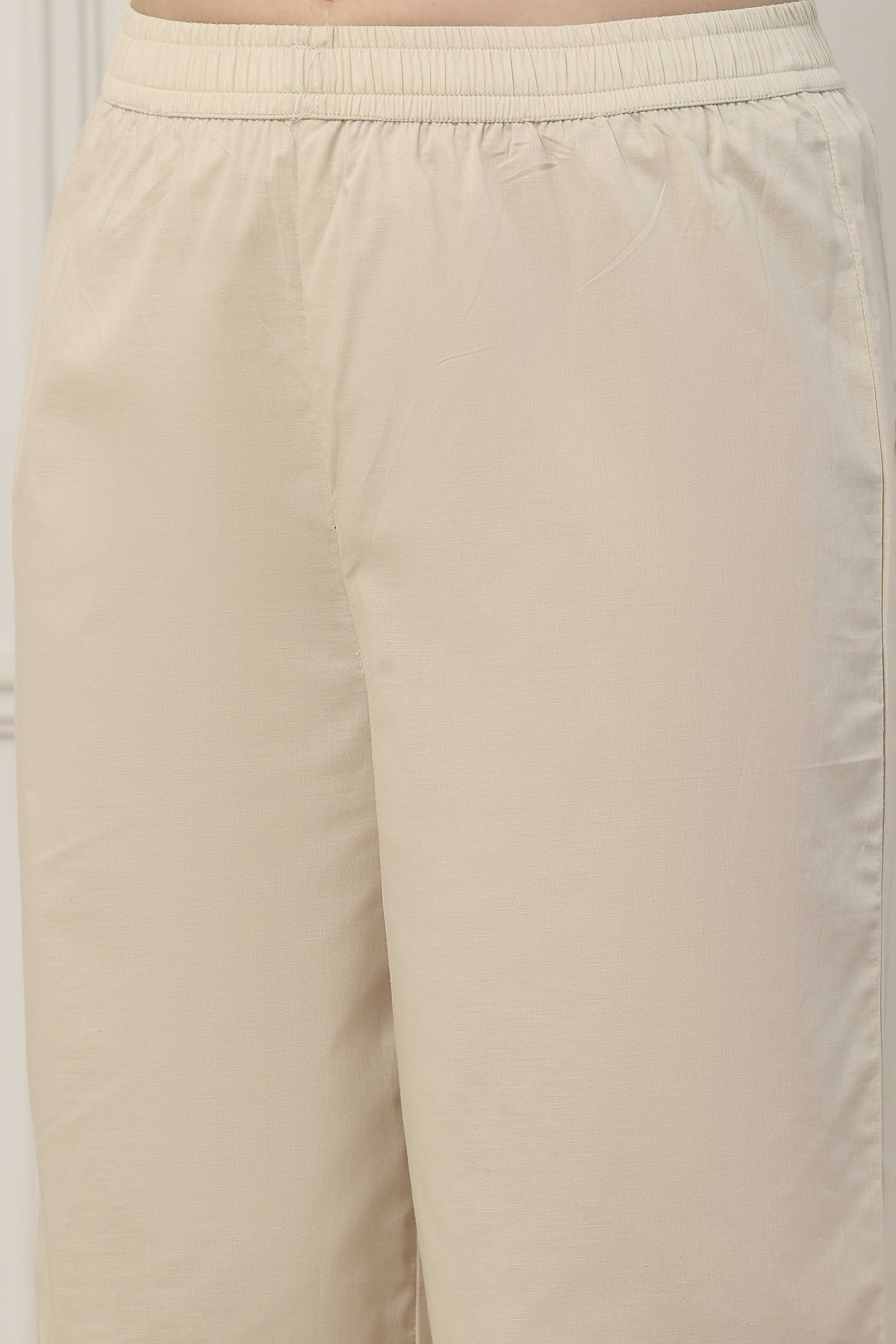 Blue Cotton Anarkali Suit Set image number 2