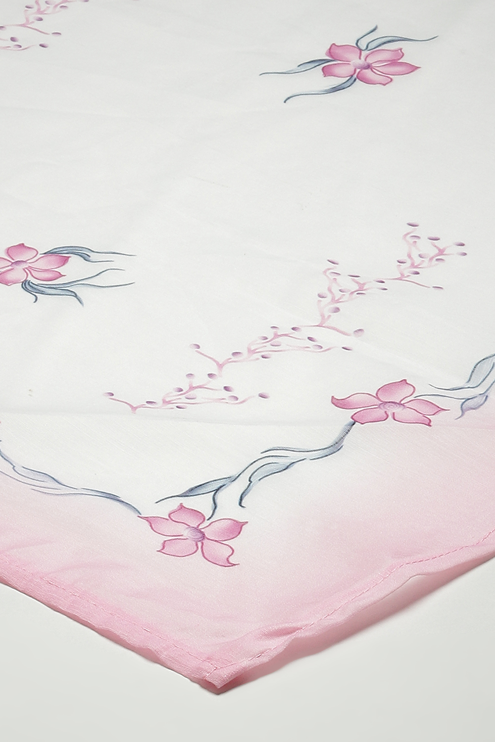 Pink Linen Digital Print Unstitched Suit Set image number 17