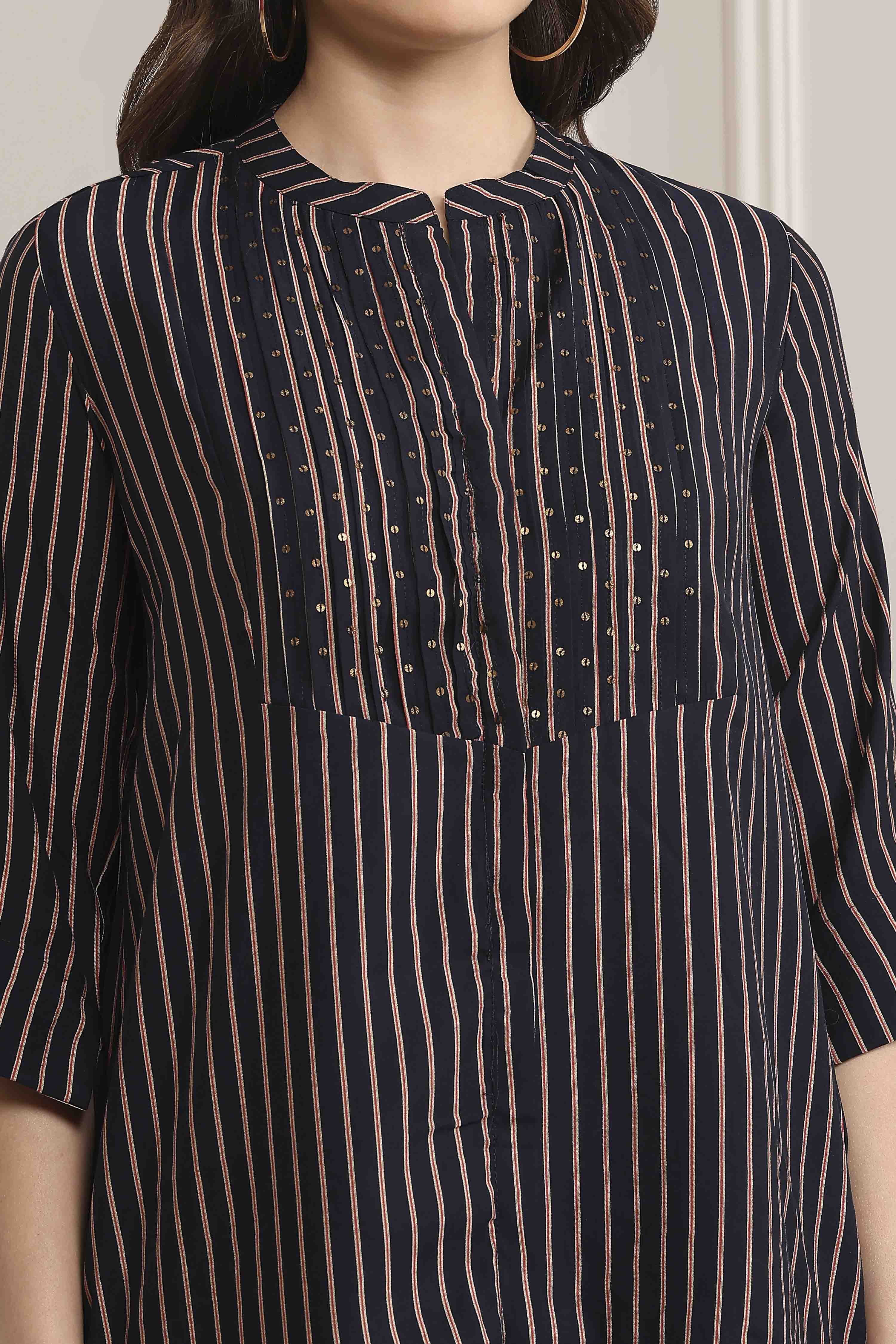 Red Poly Viscose Printed Kurta Set image number 1