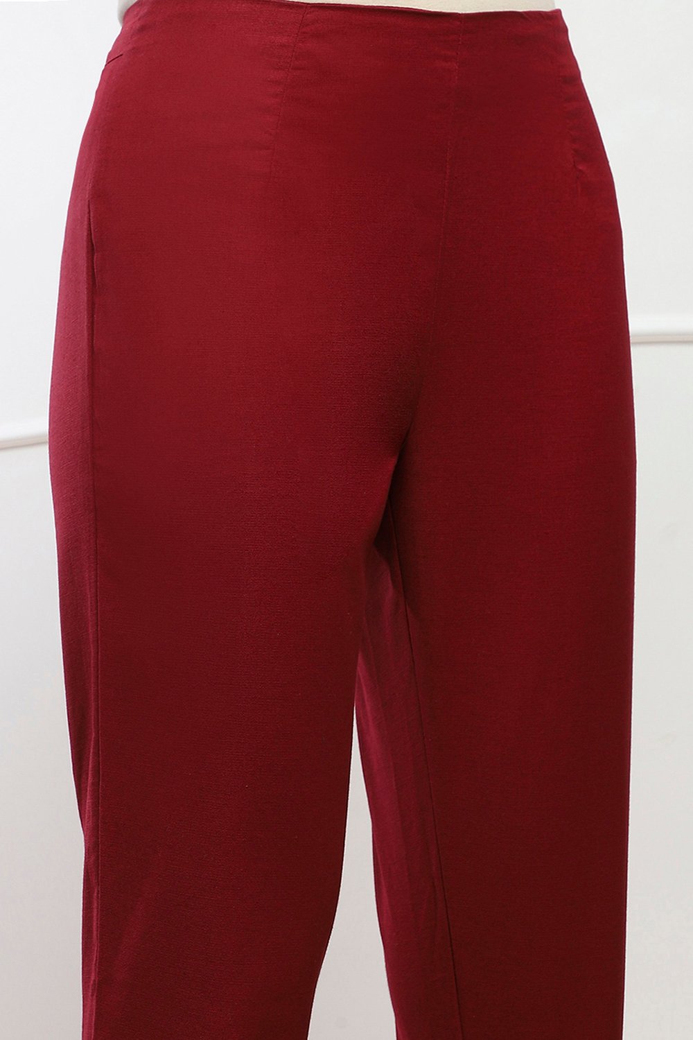 Towny Port Cotton Blend Solid Pants image number 1