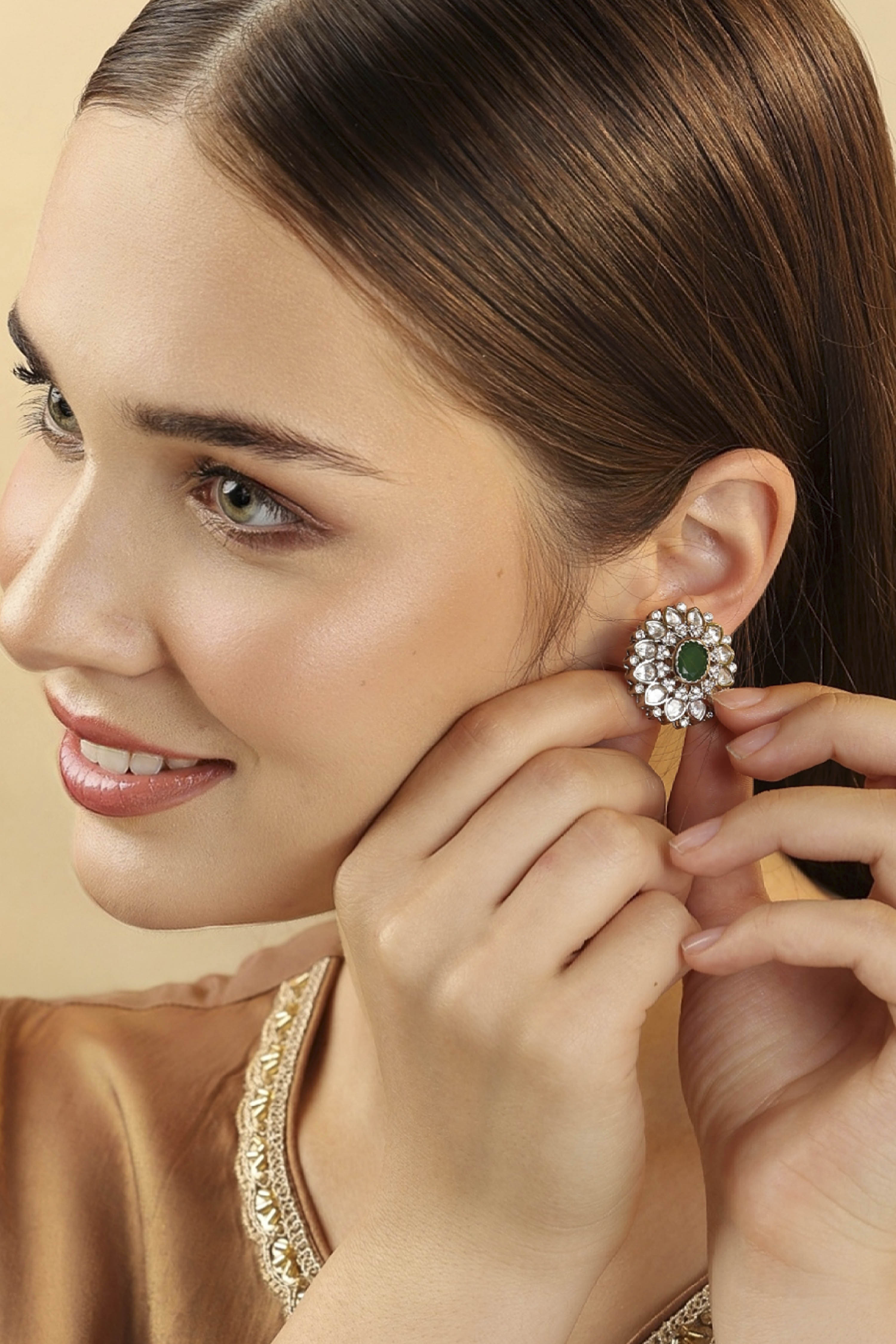 Green Brass Studs image number 3
