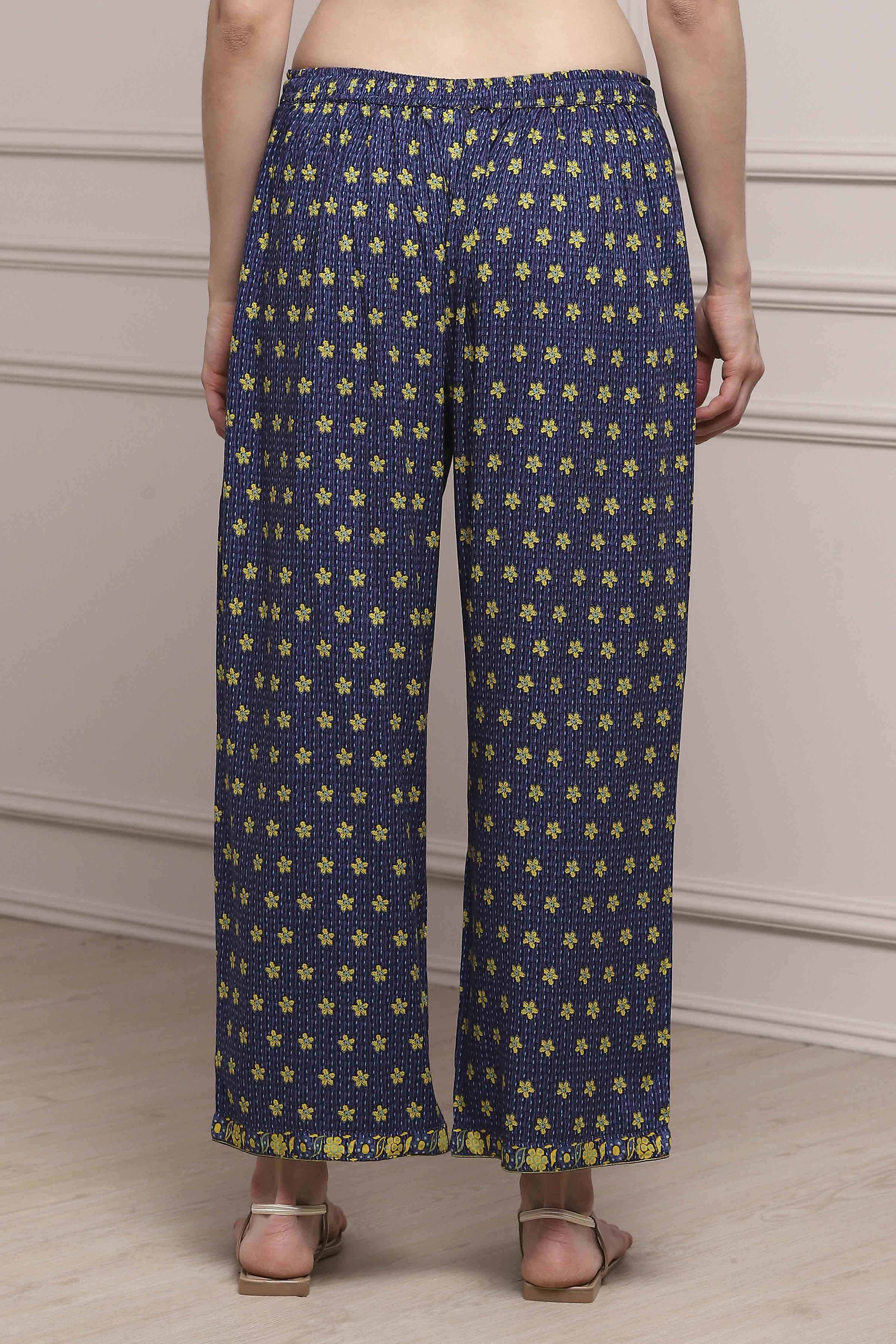 Coral Rayon Straight Palazzo image number 5