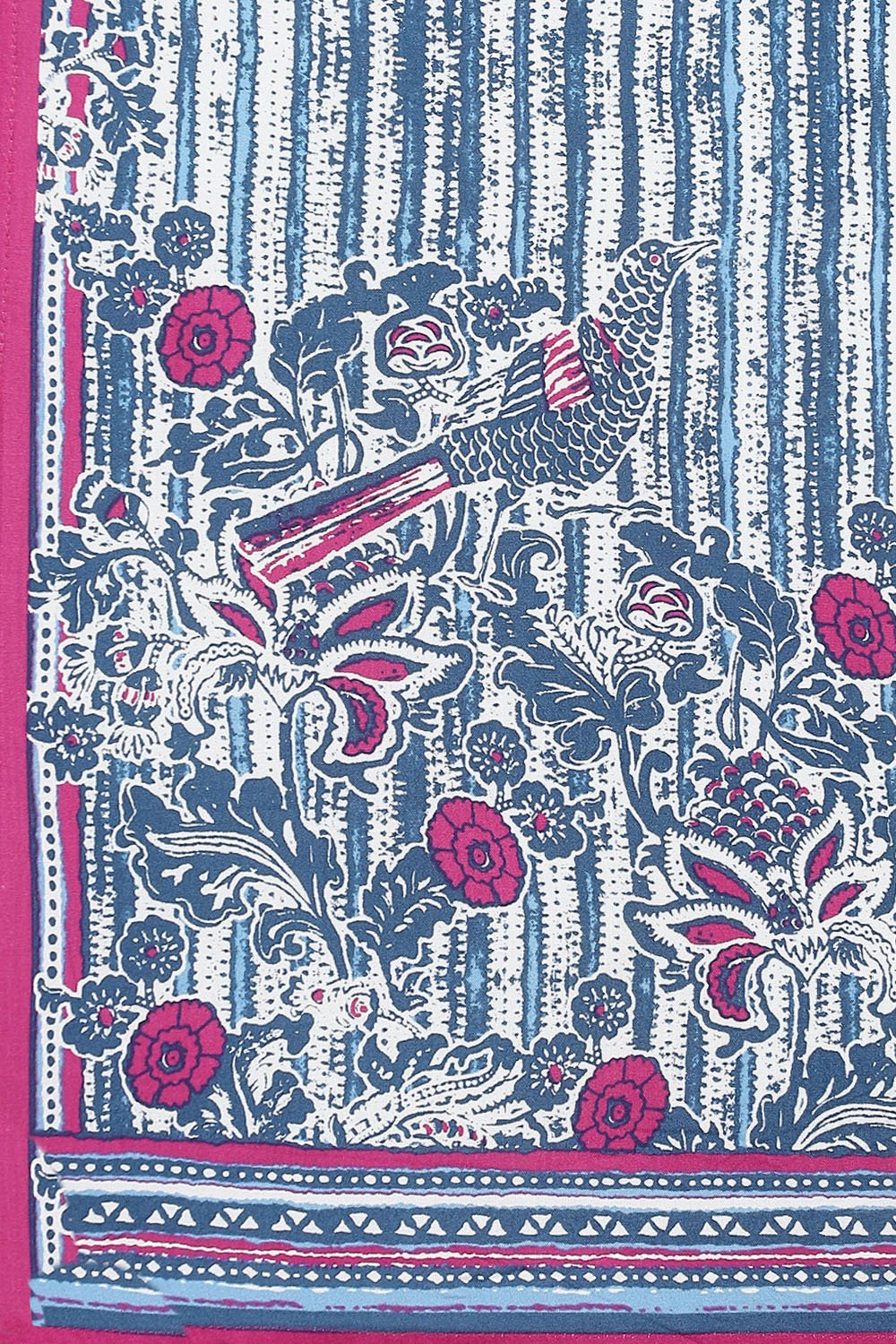Blue Cotton A-Line Kurta Palazzo Suit Set image number 3