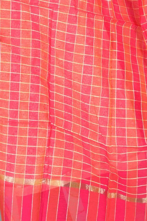 White Unstitched dress material Suit Set image number 4