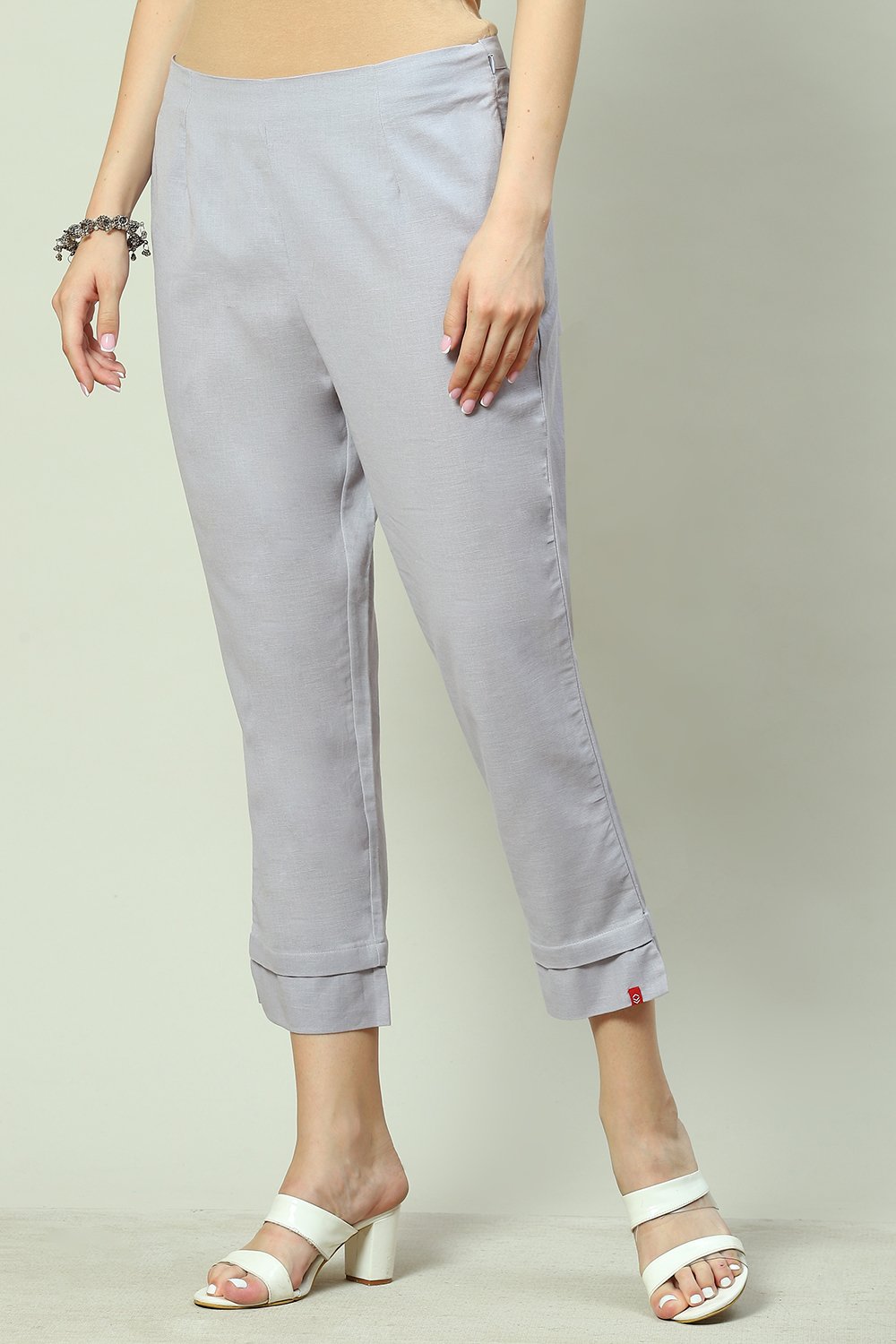 Green Bay Cotton Blend Solid Pant image number 2