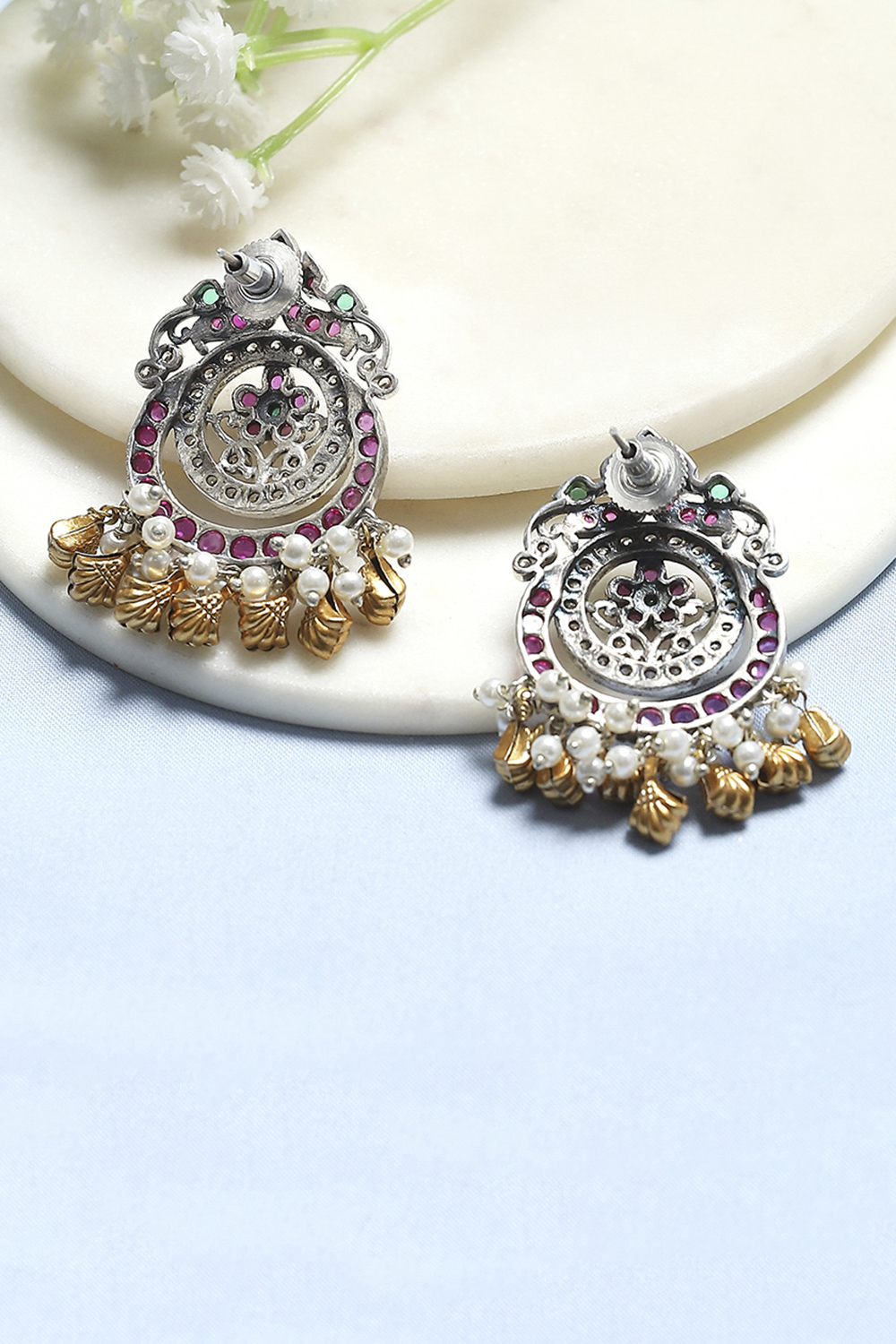 Green Pink Brass Studs image number 2