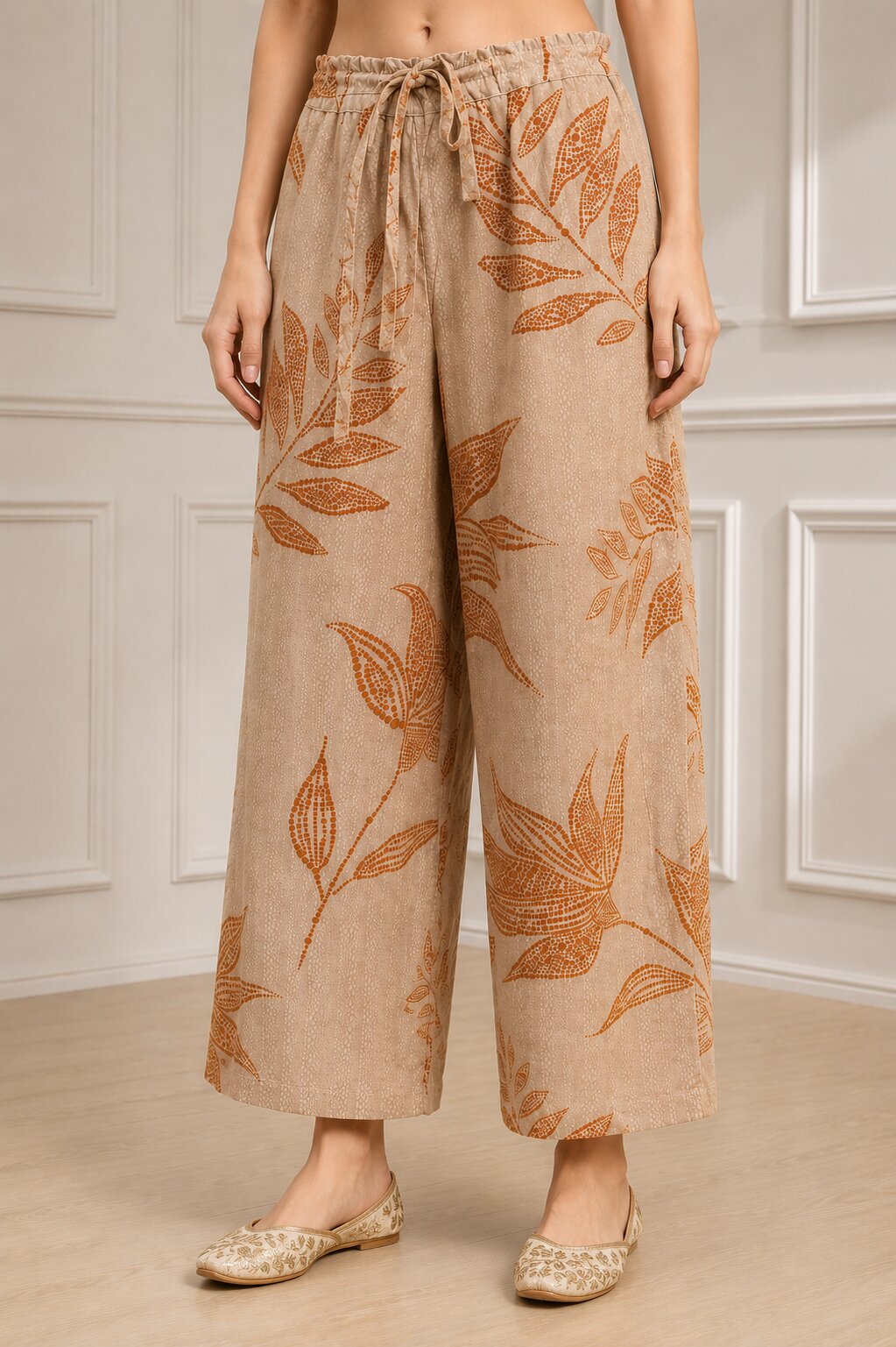 Red Viscose Rayon Printed Straight Suit Set image number 2