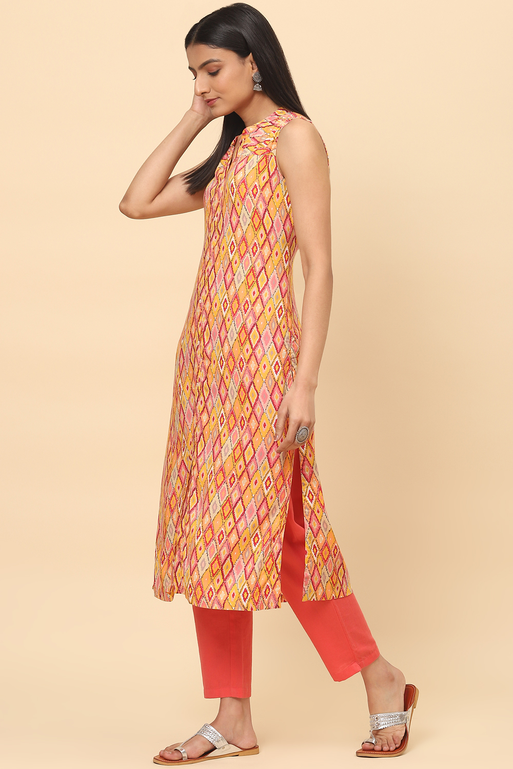 Green Rayon Kurta image number 2