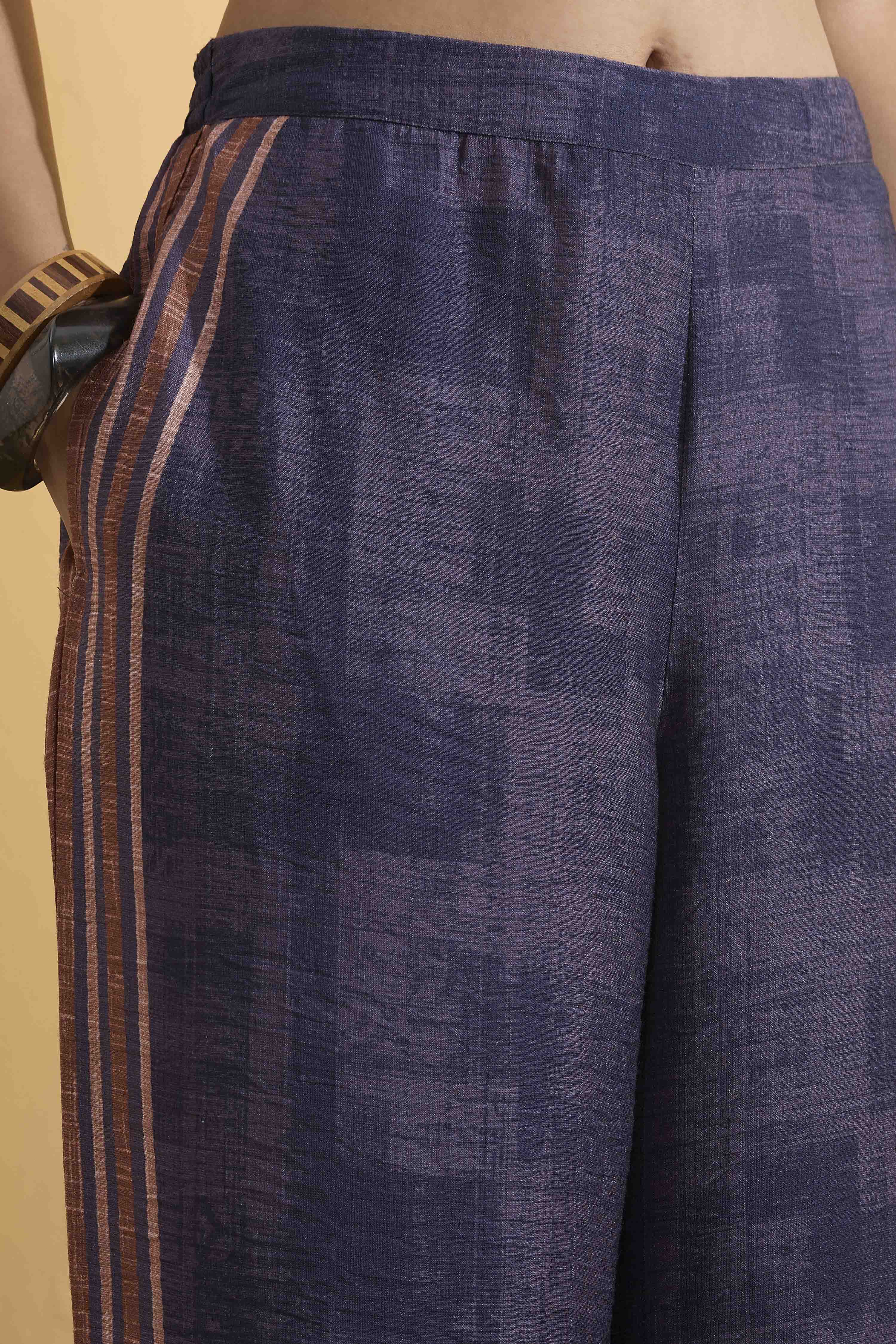 Violet Nylon Viscose Printed Co-ord Set image number 2