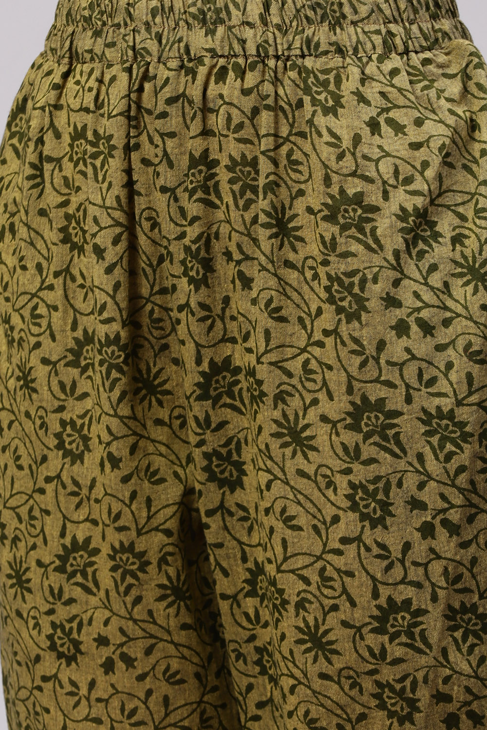 Olive Cotton Woven Unstitched Suit Set image number 3
