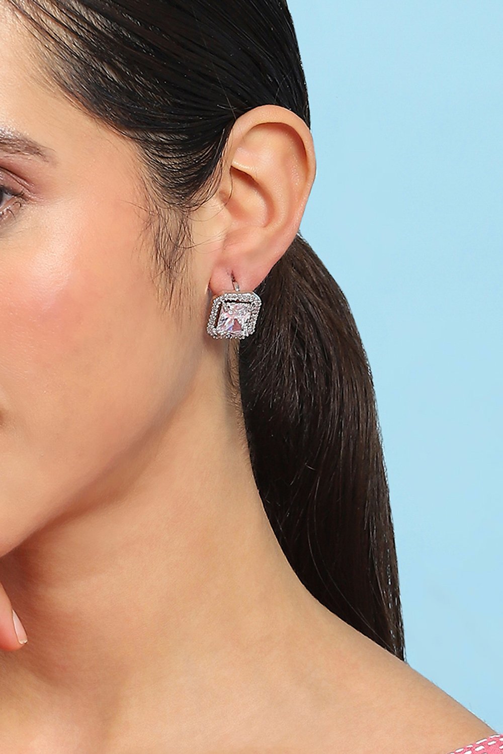 White Alloy Drop & Danglers image number 1
