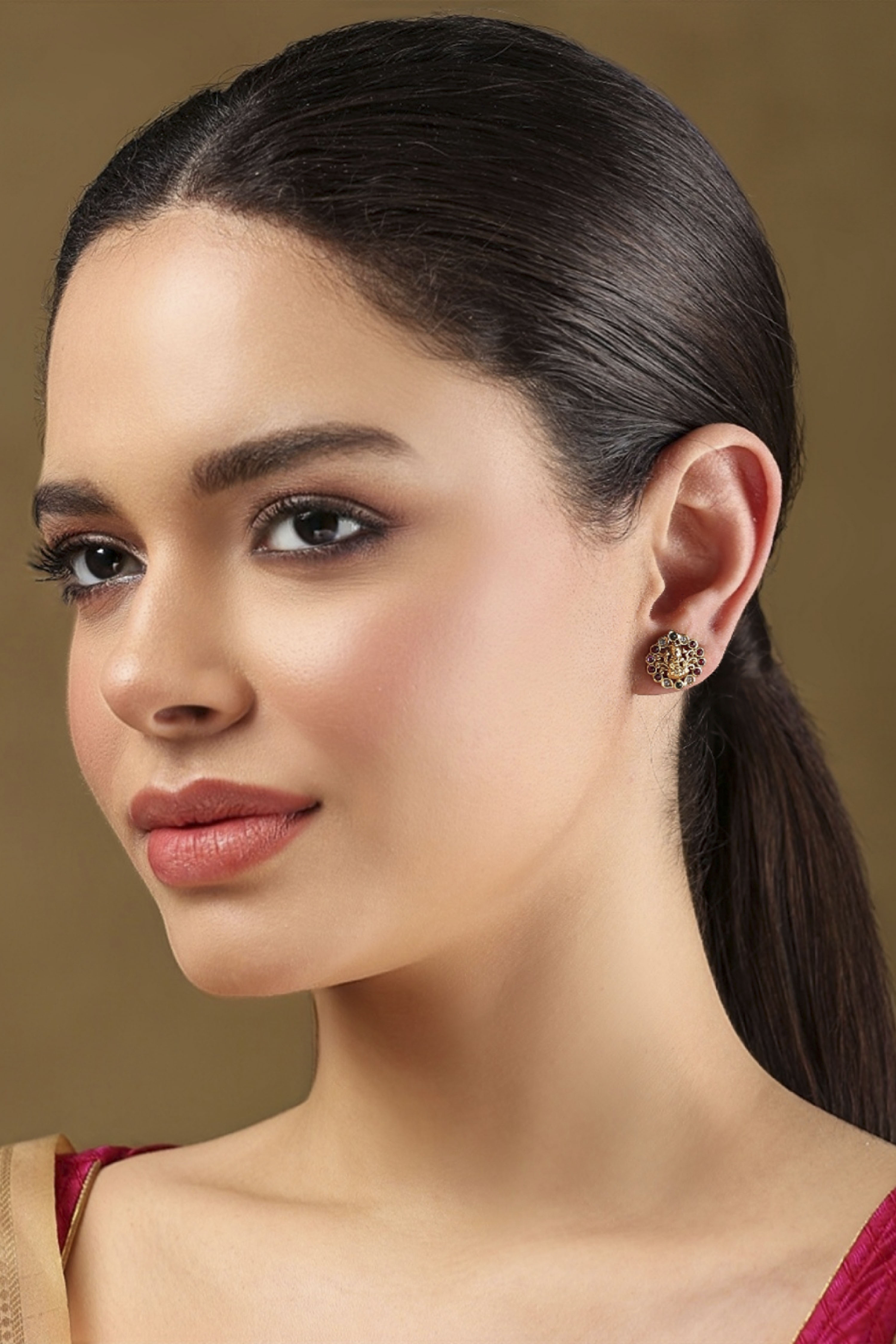 Multicolor Brass Studs image number 3