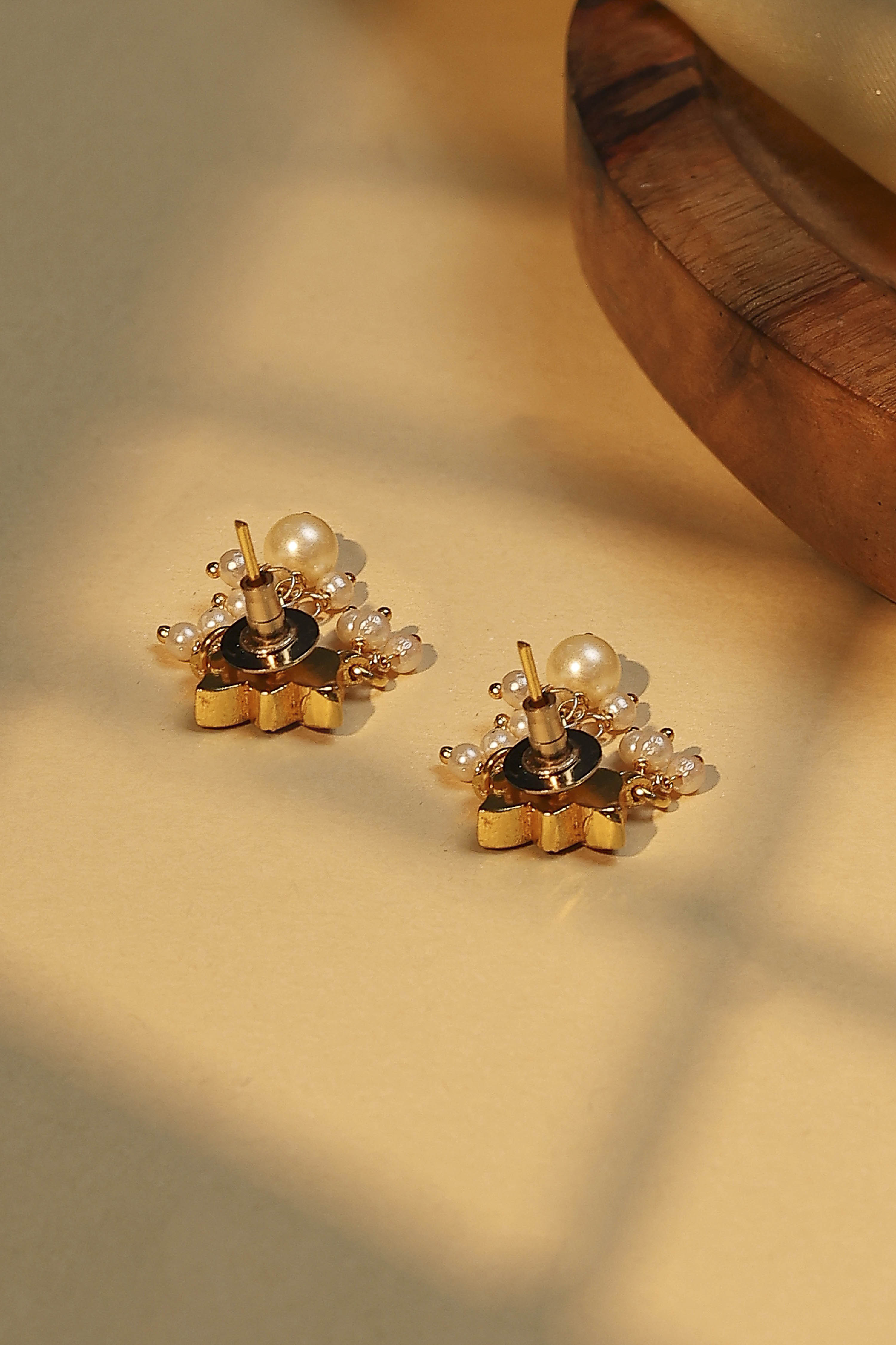 Pink Brass Studs image number 2