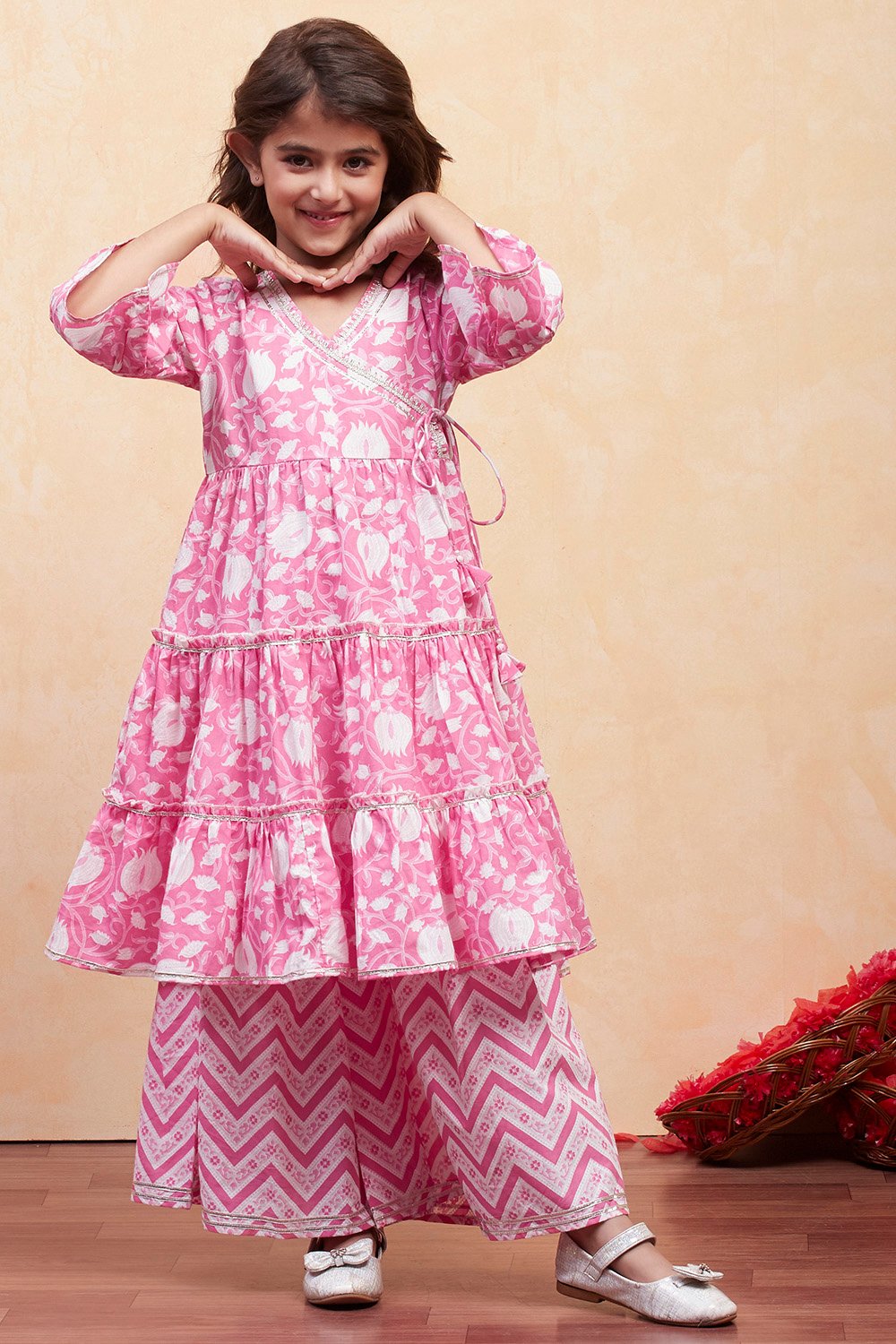 Lilac Cotton Garara Set image number 6