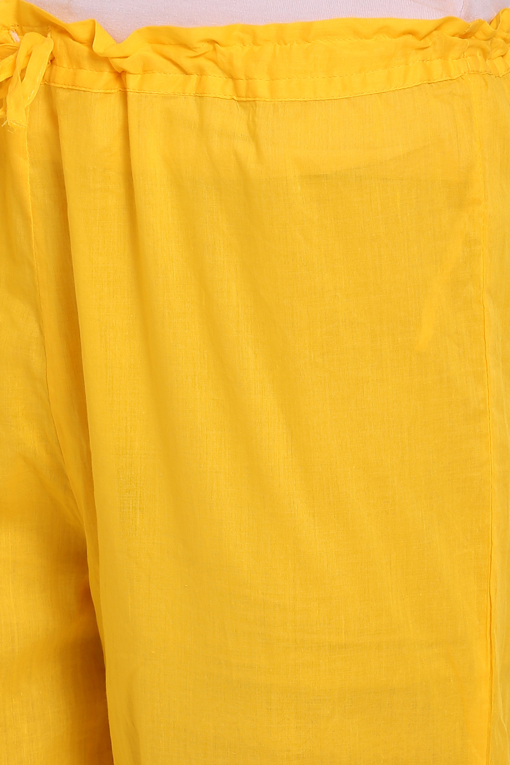 Cyan Blue Cotton Palazzo image number 1