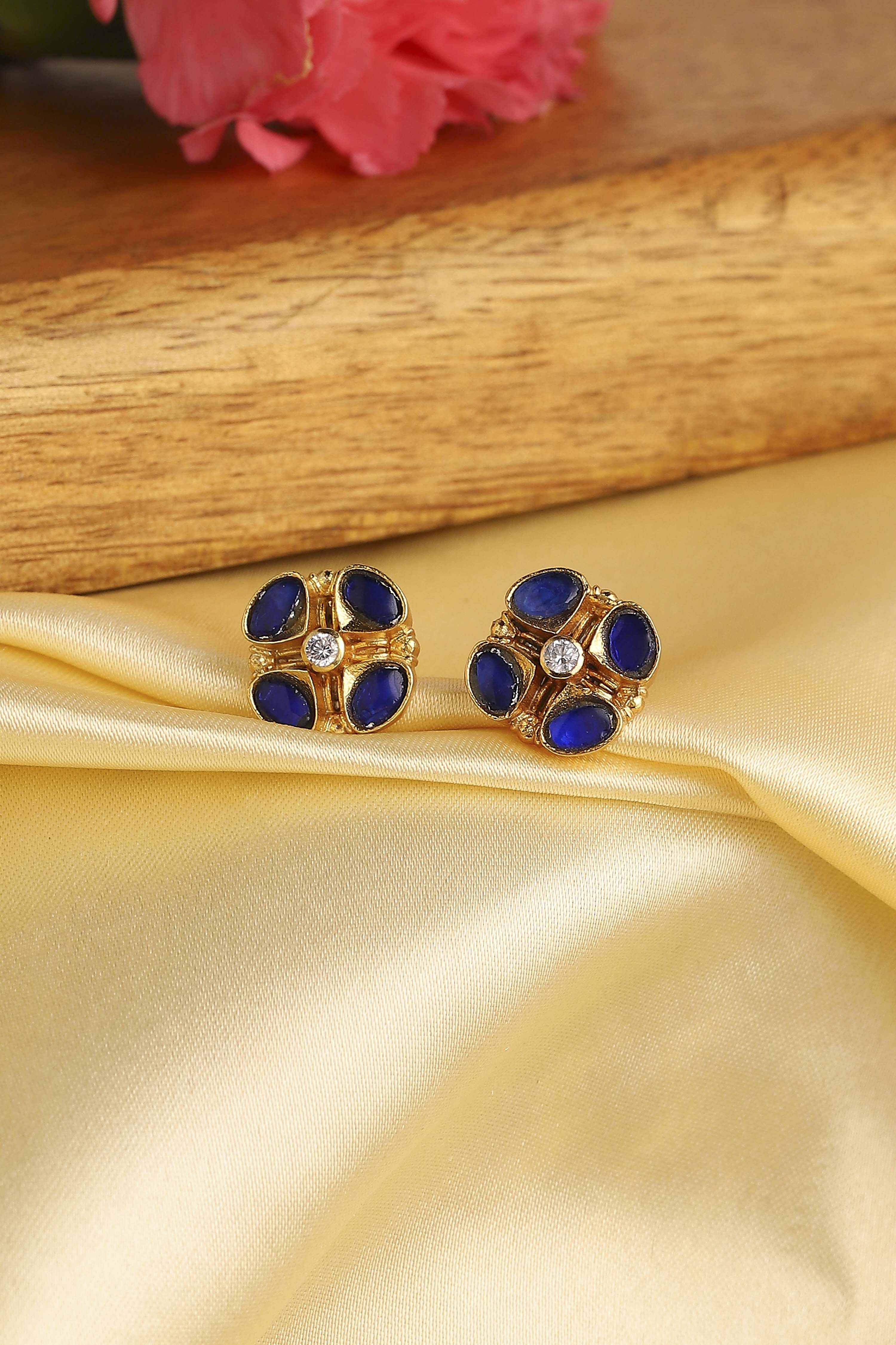 Navy Brass Studs image number 0