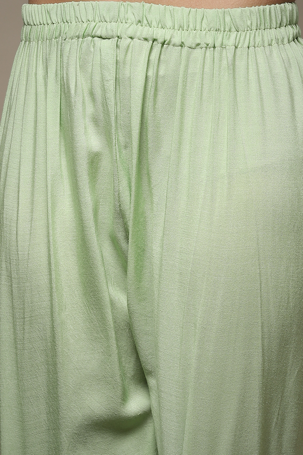 Green Organza Lace Unstitched Suit Set image number 3